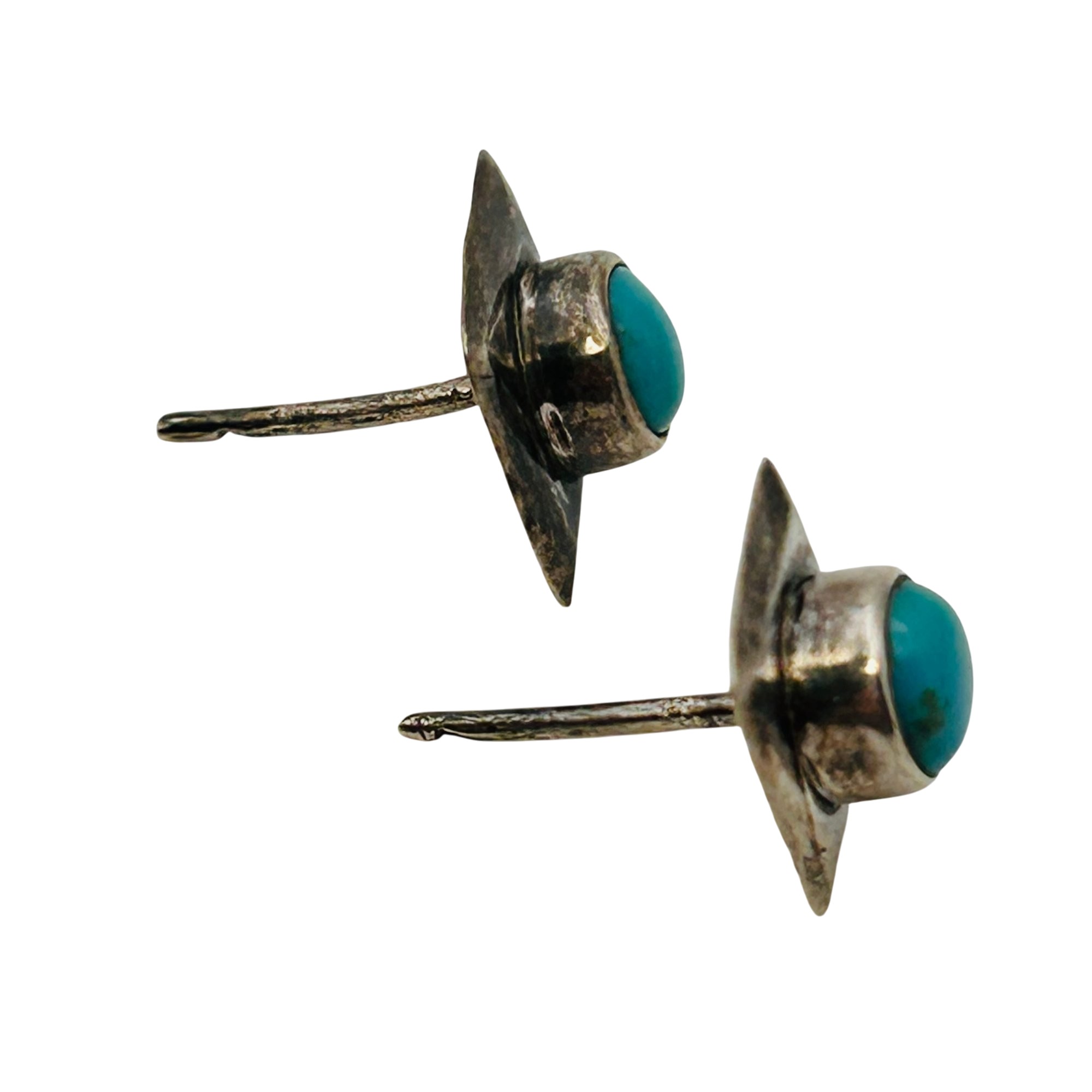 Southwest Sterling Turquoise Earrings