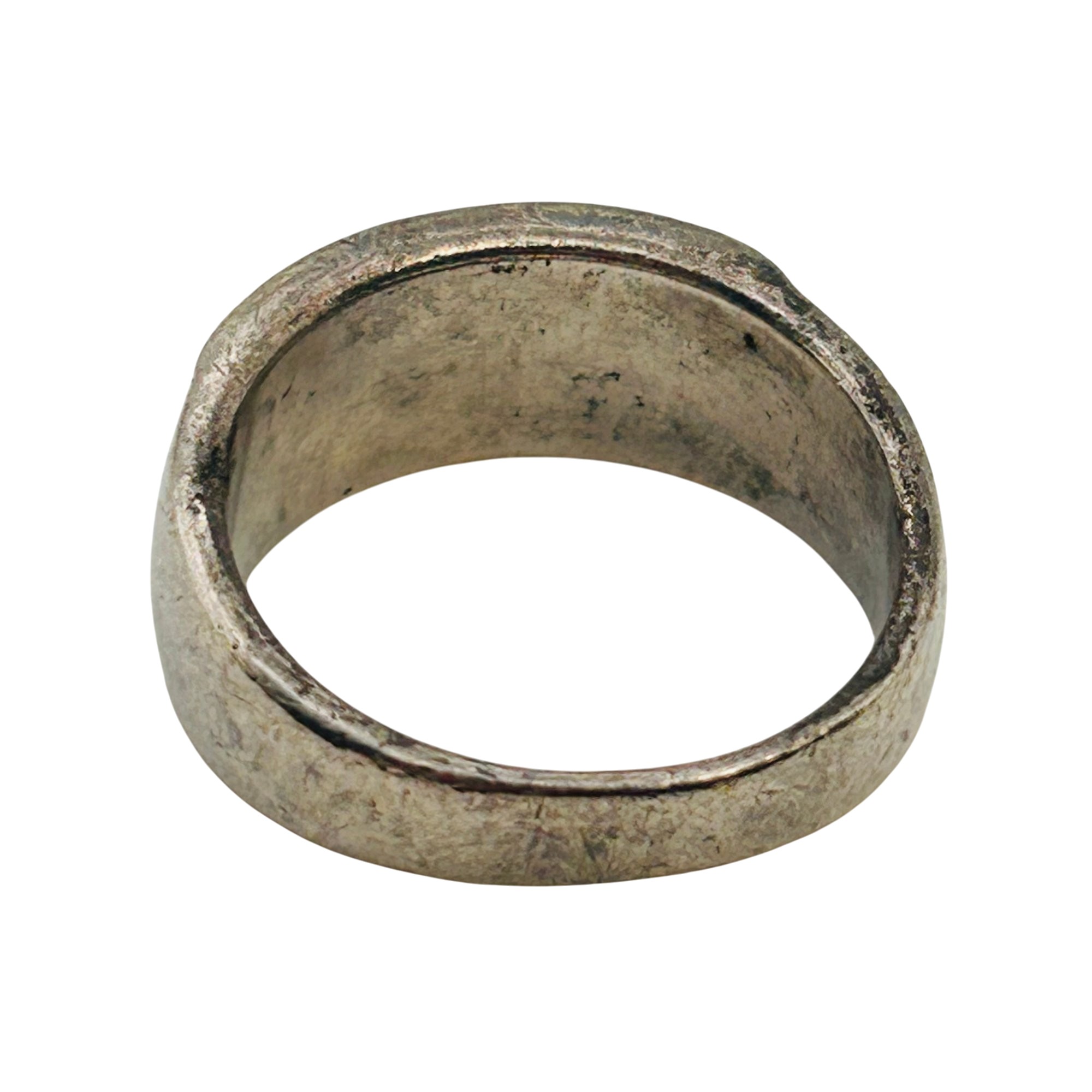 Signed Native Sterling Inlay Multi Stone Ring Sz 6