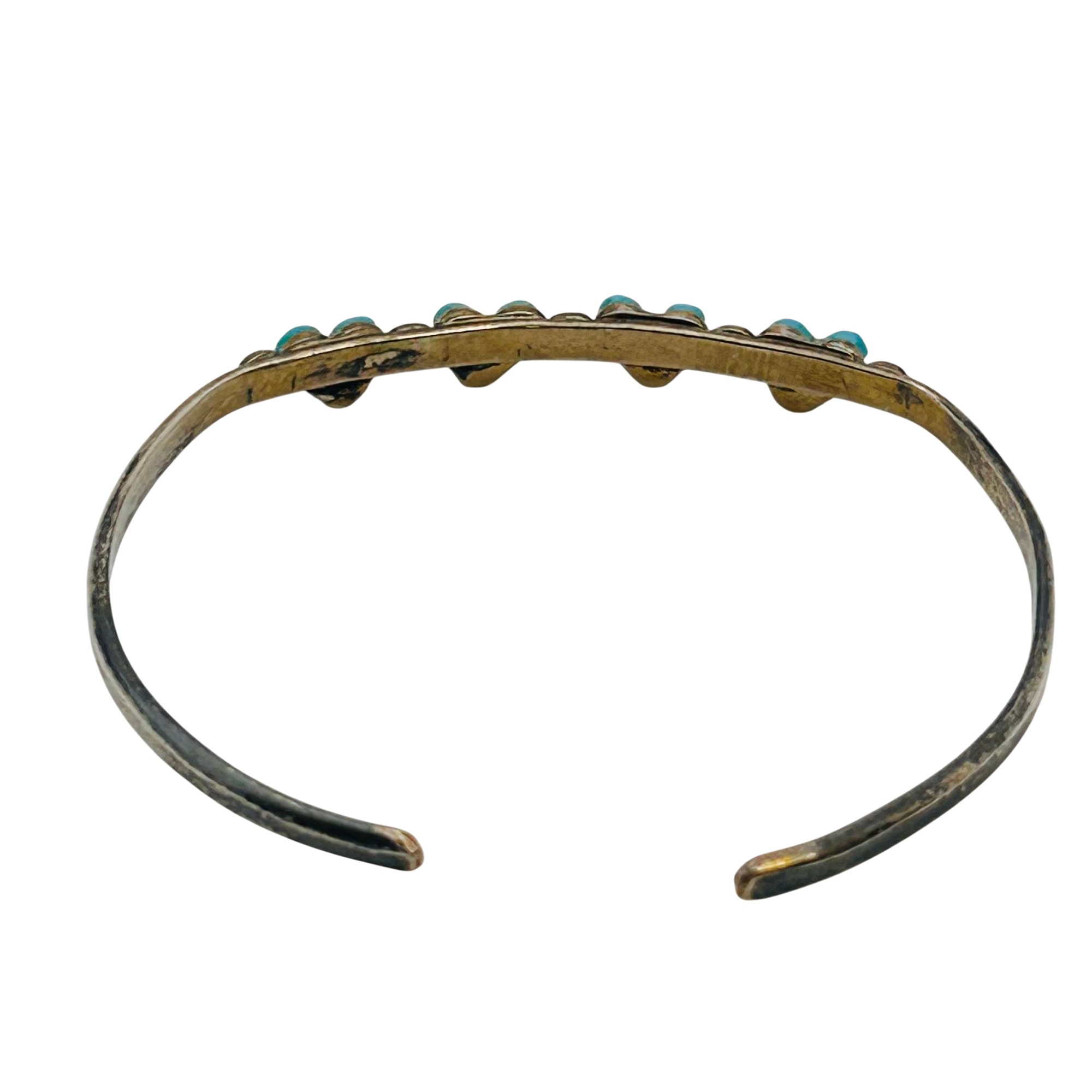 Native Sterling Childs Turquoise Heart Cuff