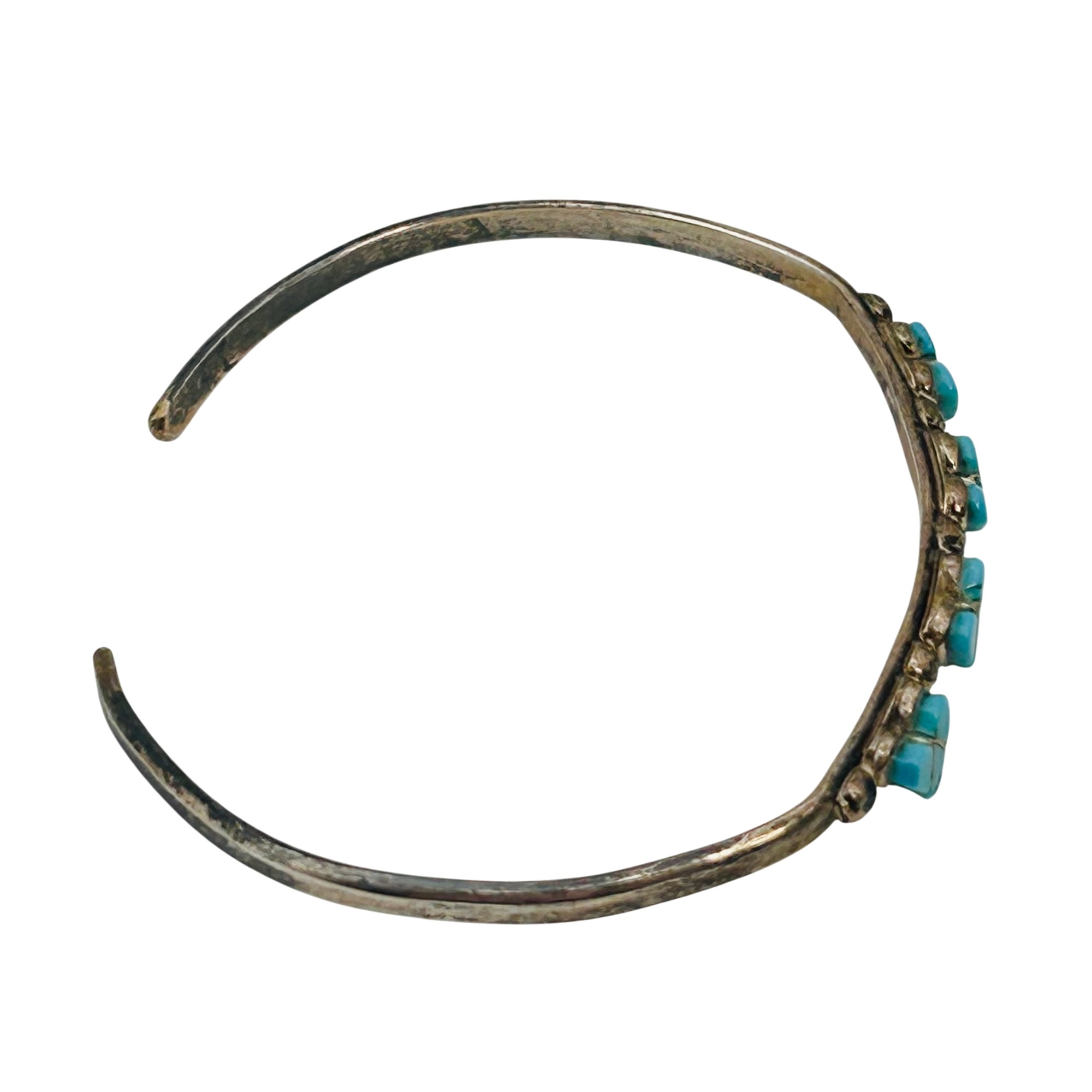 Native Sterling Childs Turquoise Heart Cuff