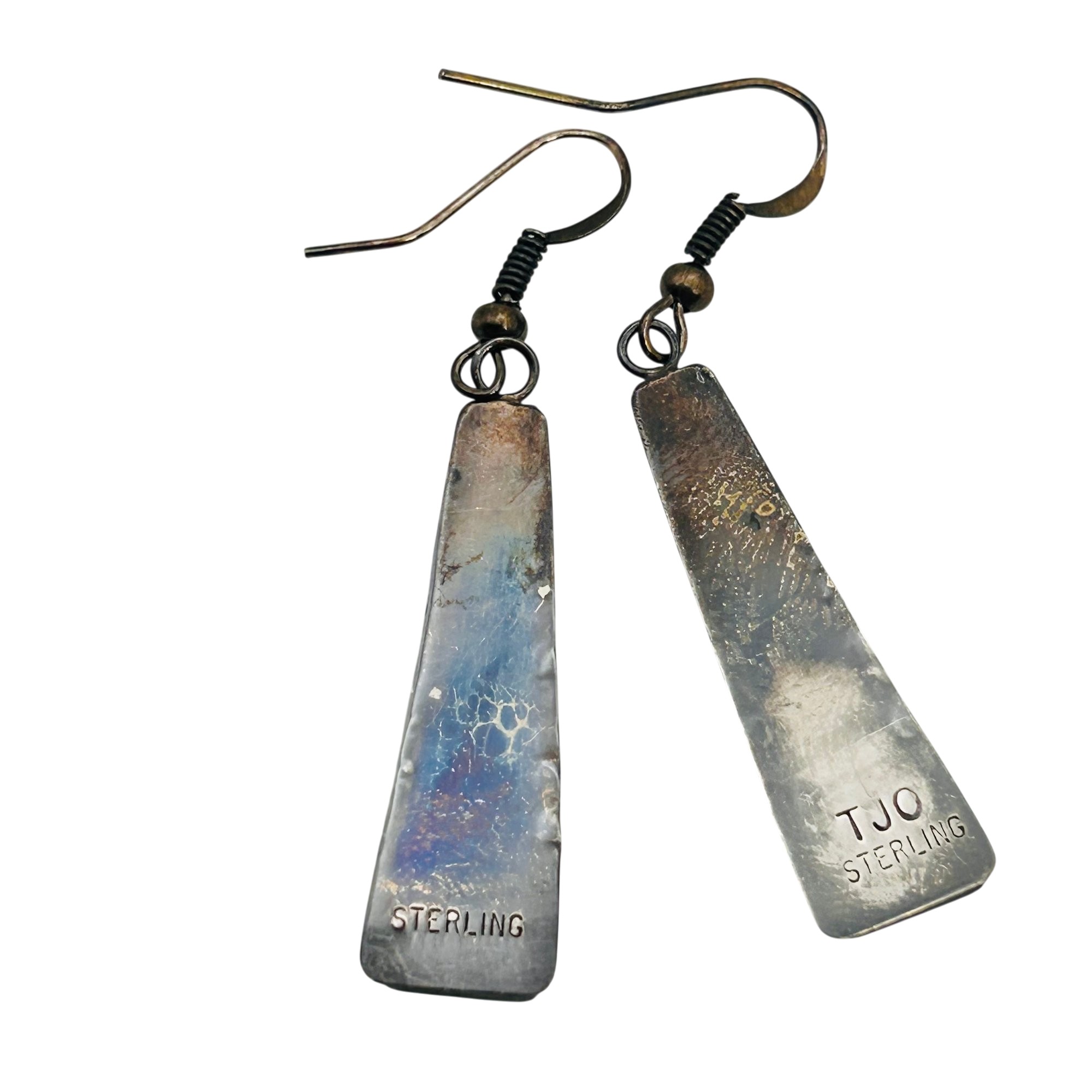 Theresa Joe Navajo Sterling Multi Stone Earrings