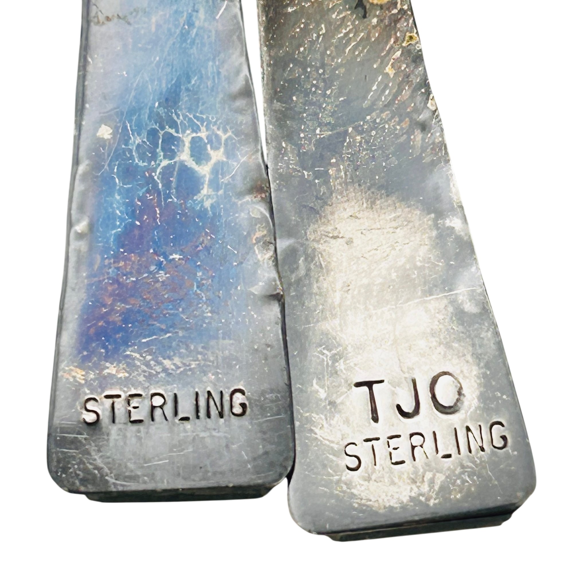 Theresa Joe Navajo Sterling Multi Stone Earrings
