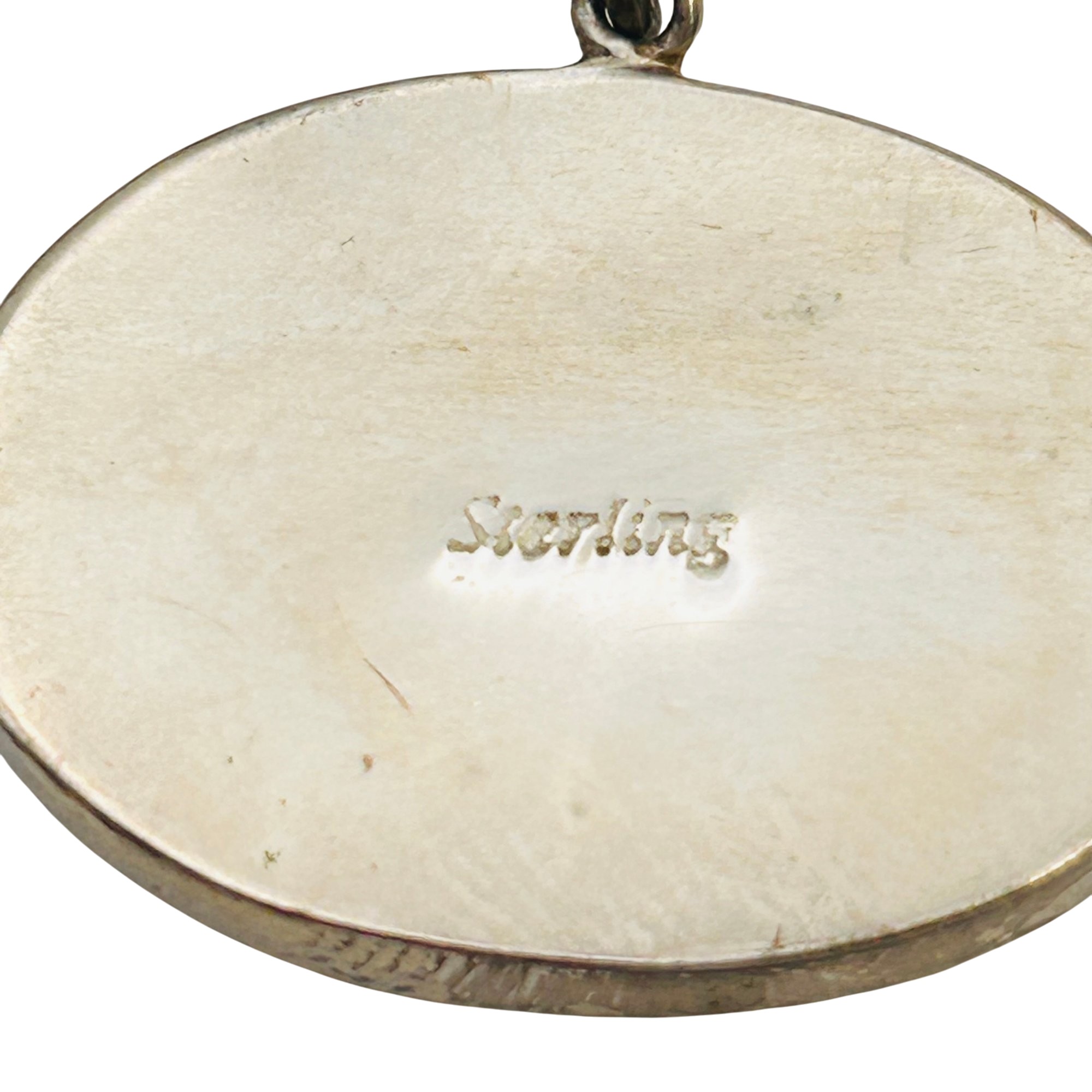 Sterling Inlay Turquoise Pendant