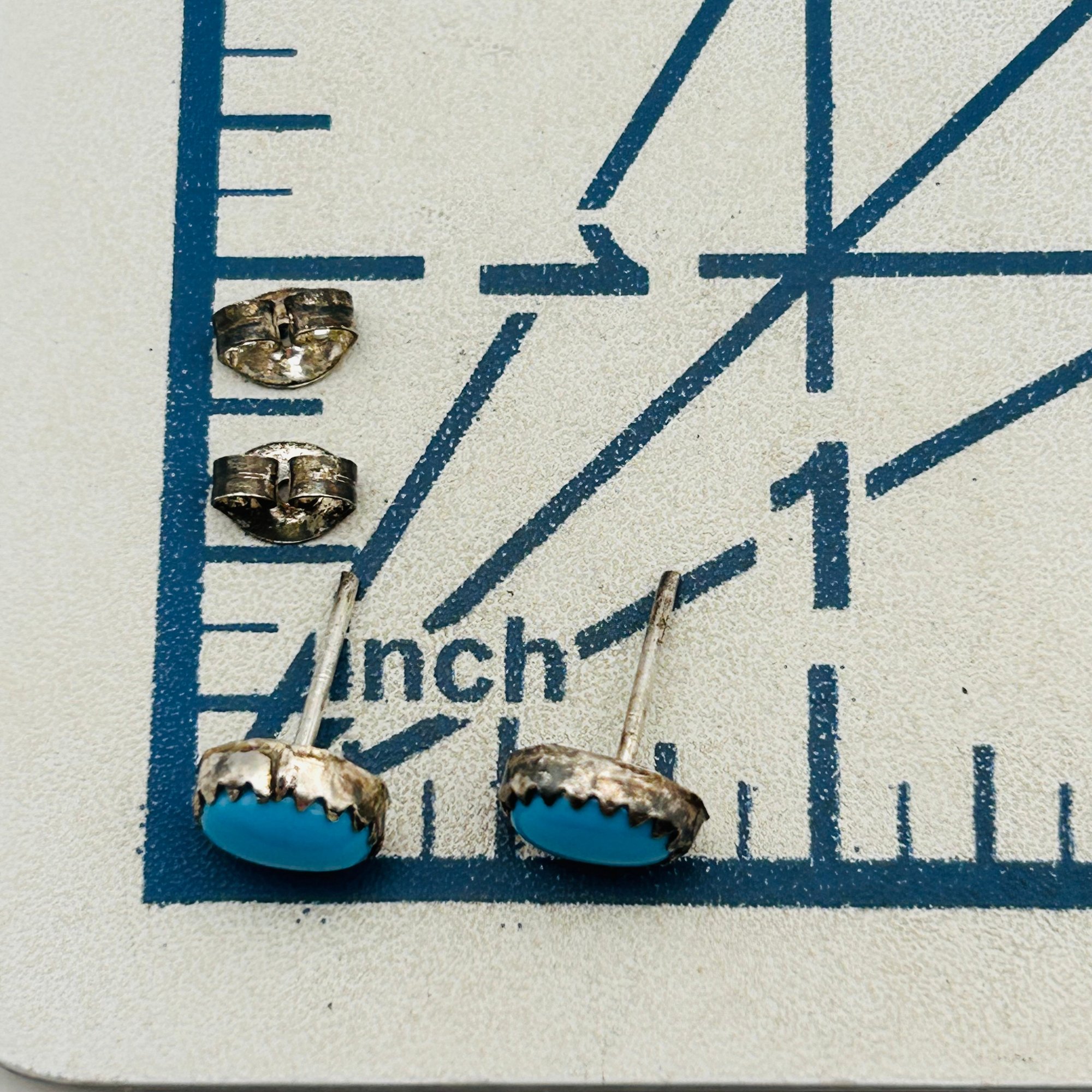 Navajo Sterling Turquoise Earrings