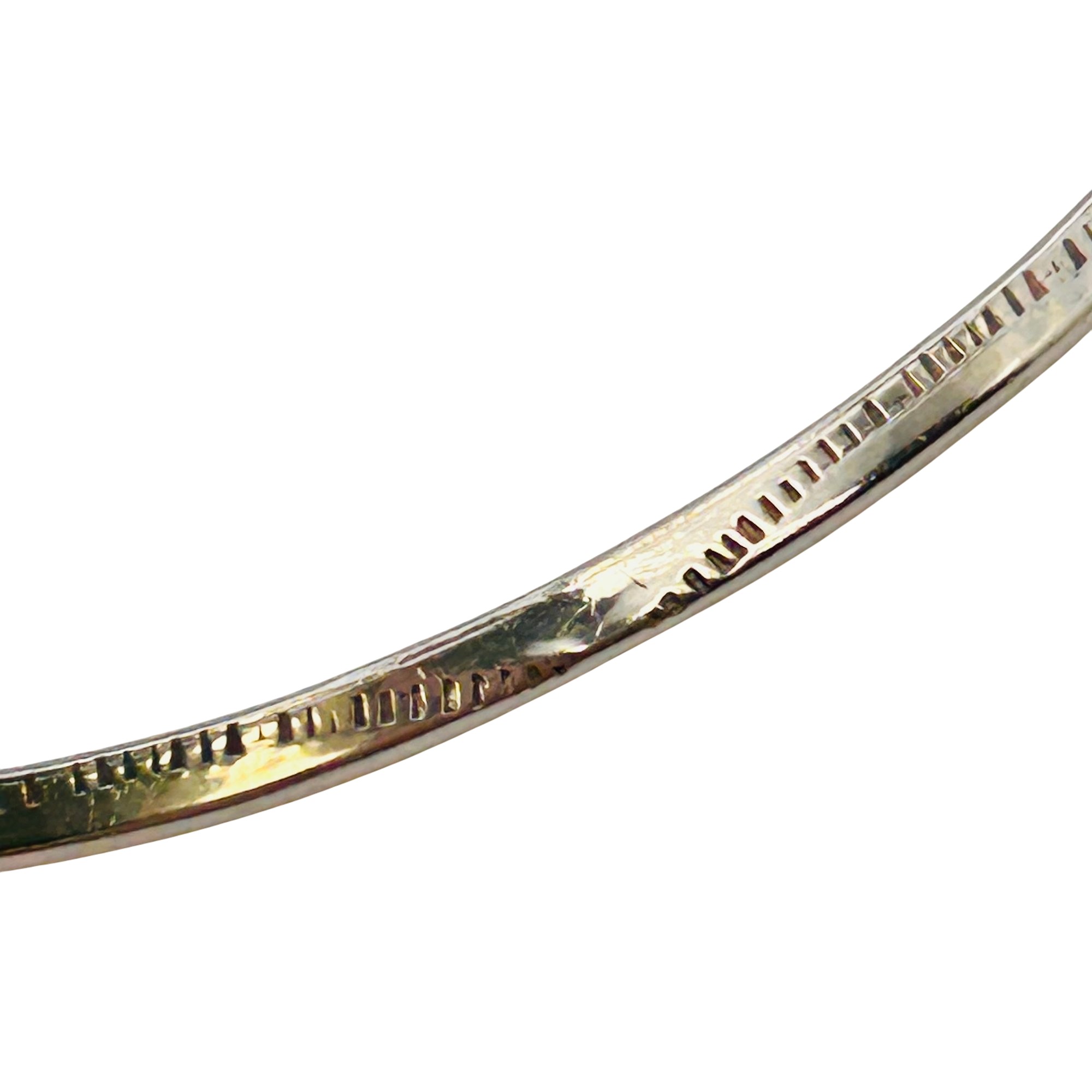 Navajo Sterling Stamped Bangle Bracelet
