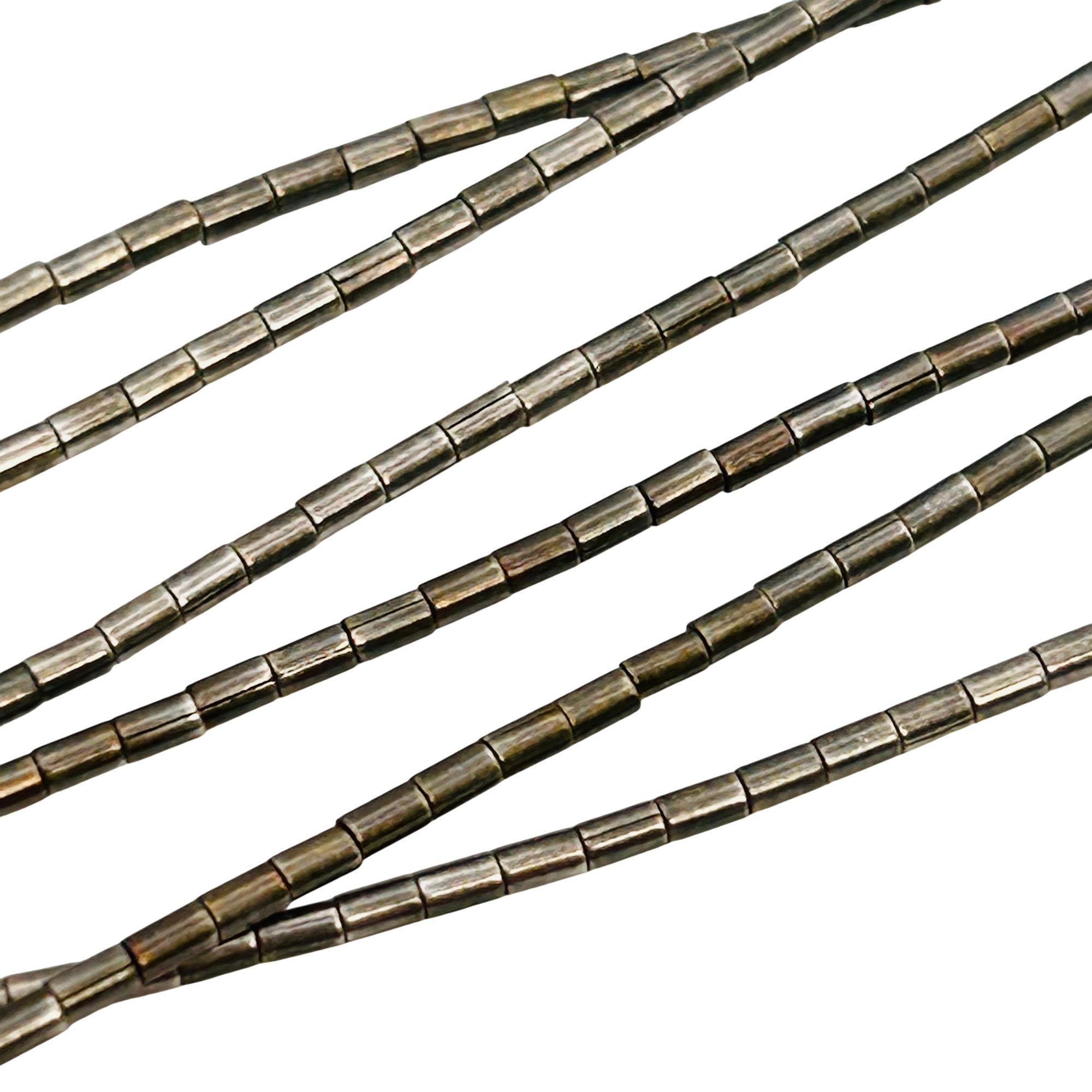 Southwest Sterling Liquid Silver Three Strand Necklace