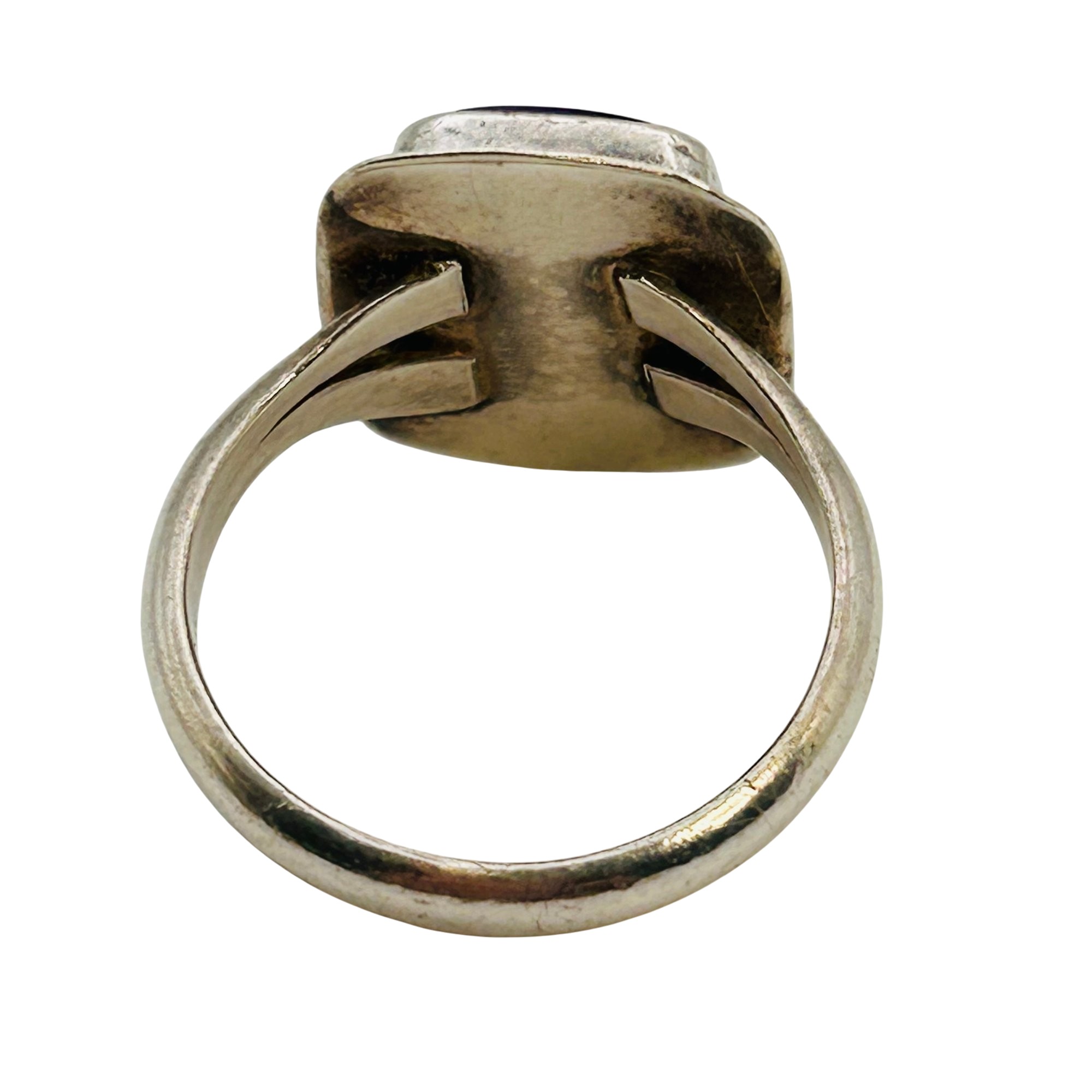 Navajo Sterling Charoite Ring Sz 9.5