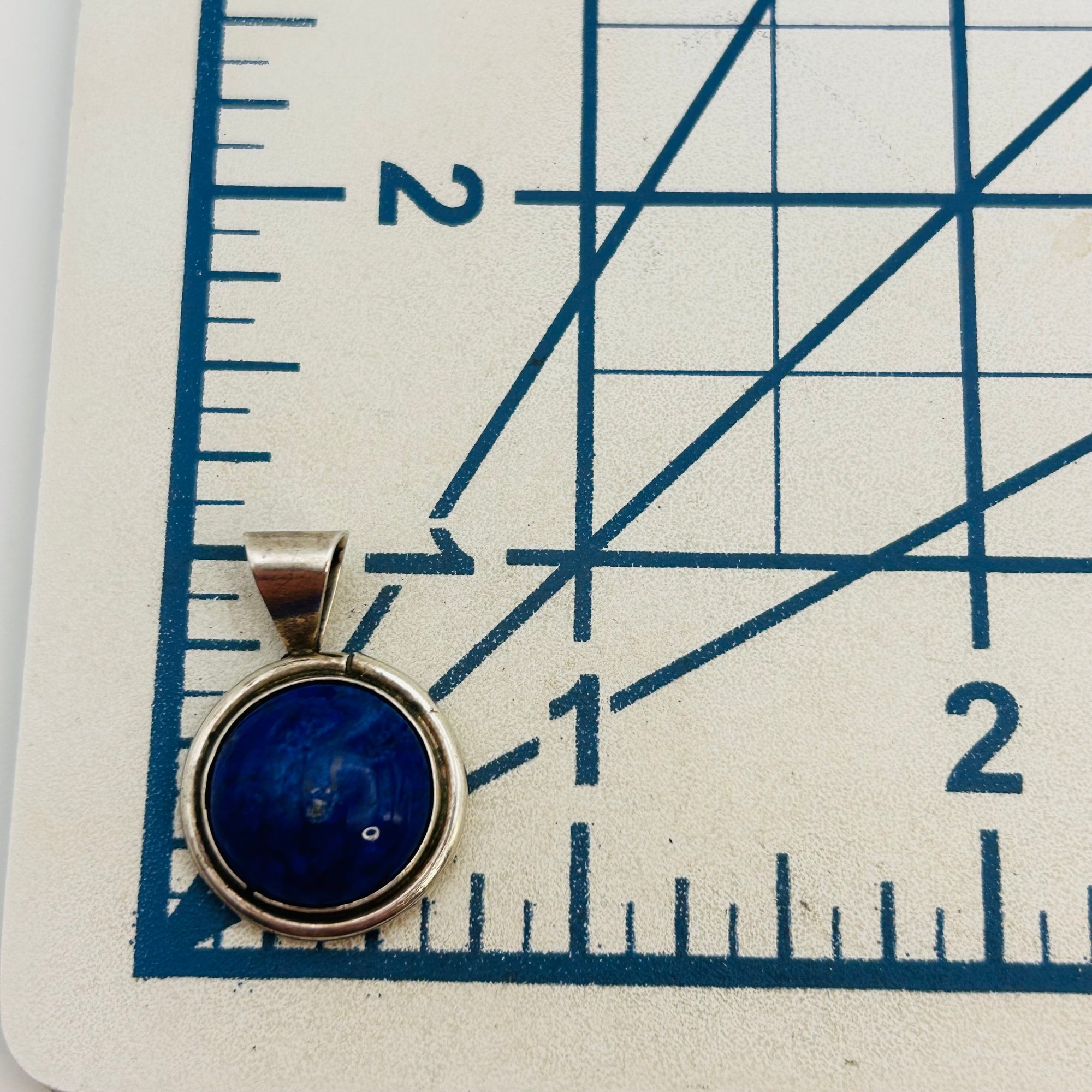 Navajo Sterling Lapis Lazuli Pendant