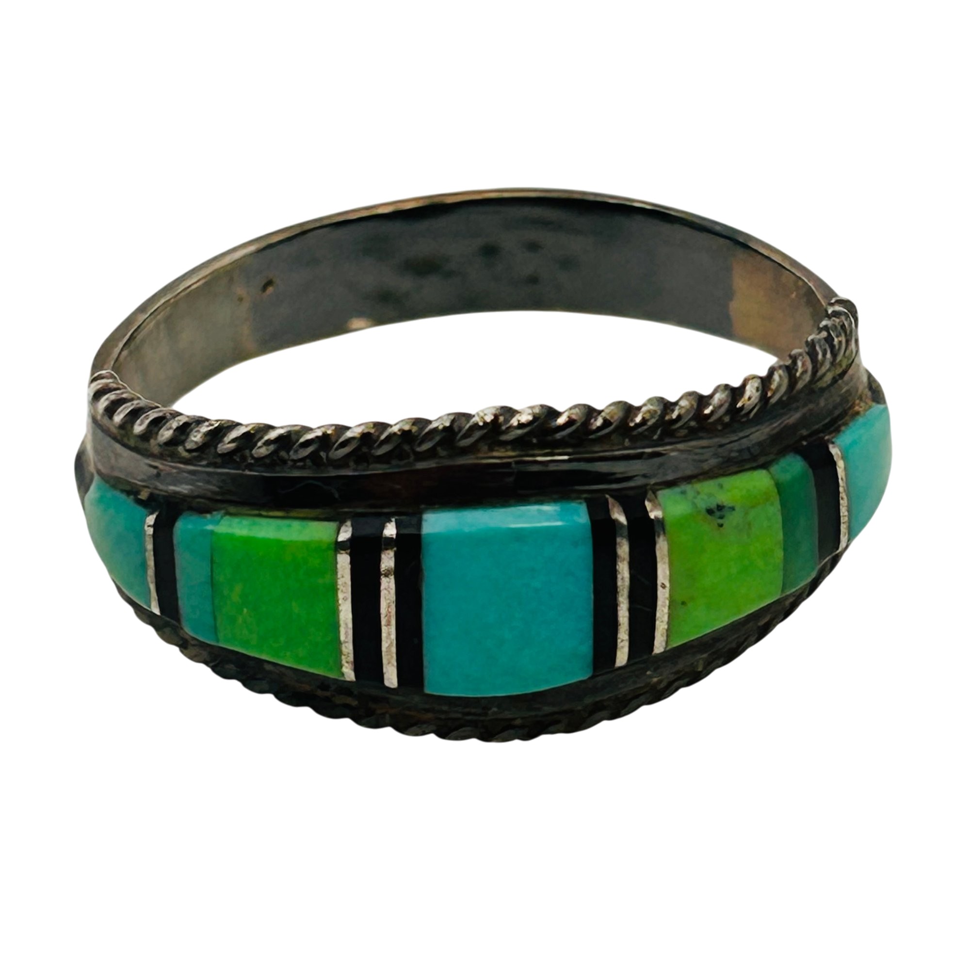 Navajo Sterling Multi-stone Ring Sz 11.5