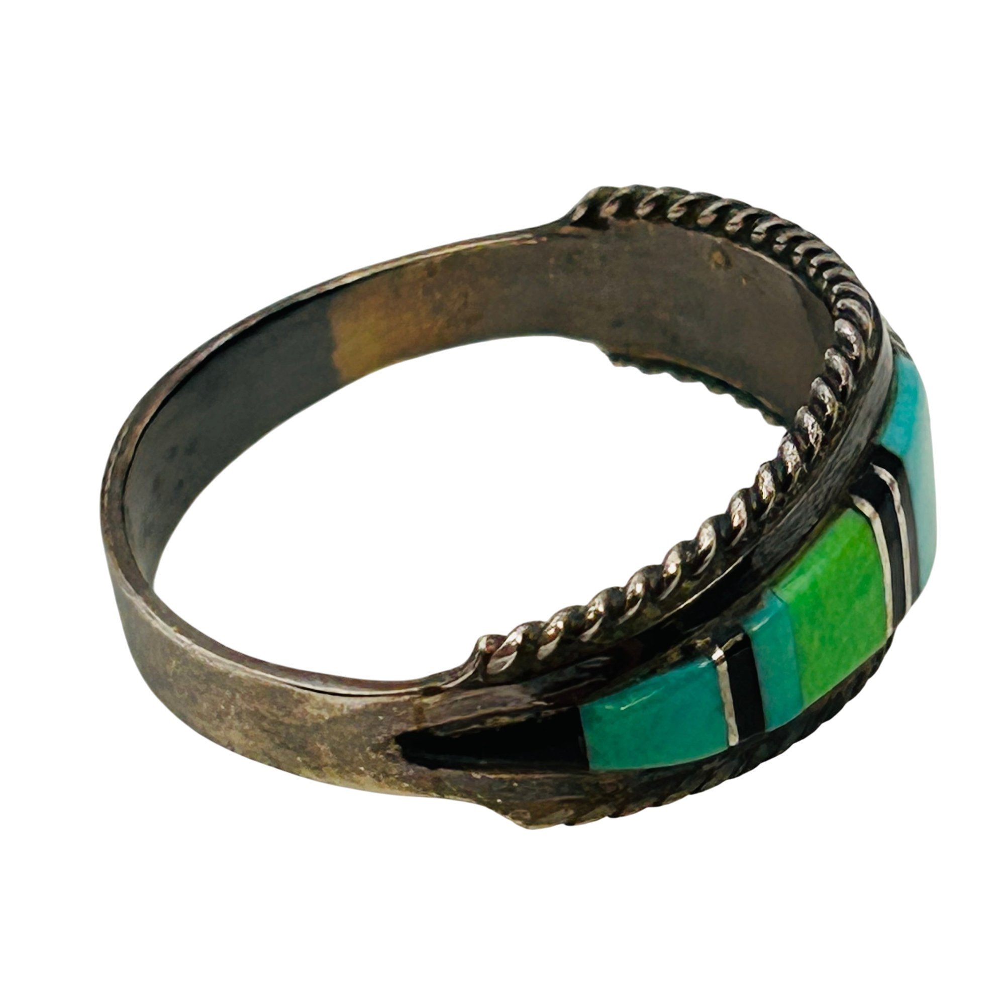 Navajo Sterling Multi-stone Ring Sz 11.5