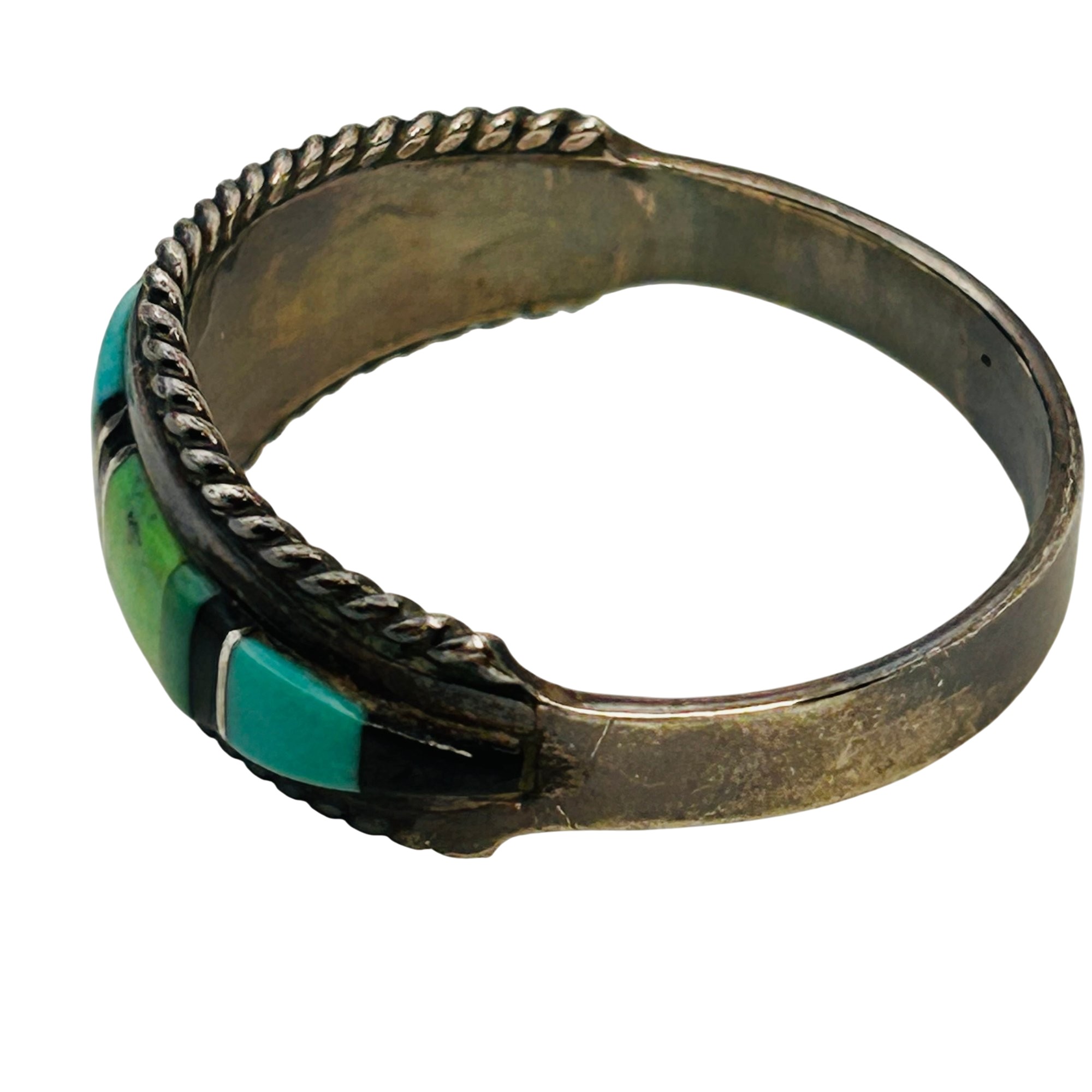 Navajo Sterling Multi-stone Ring Sz 11.5