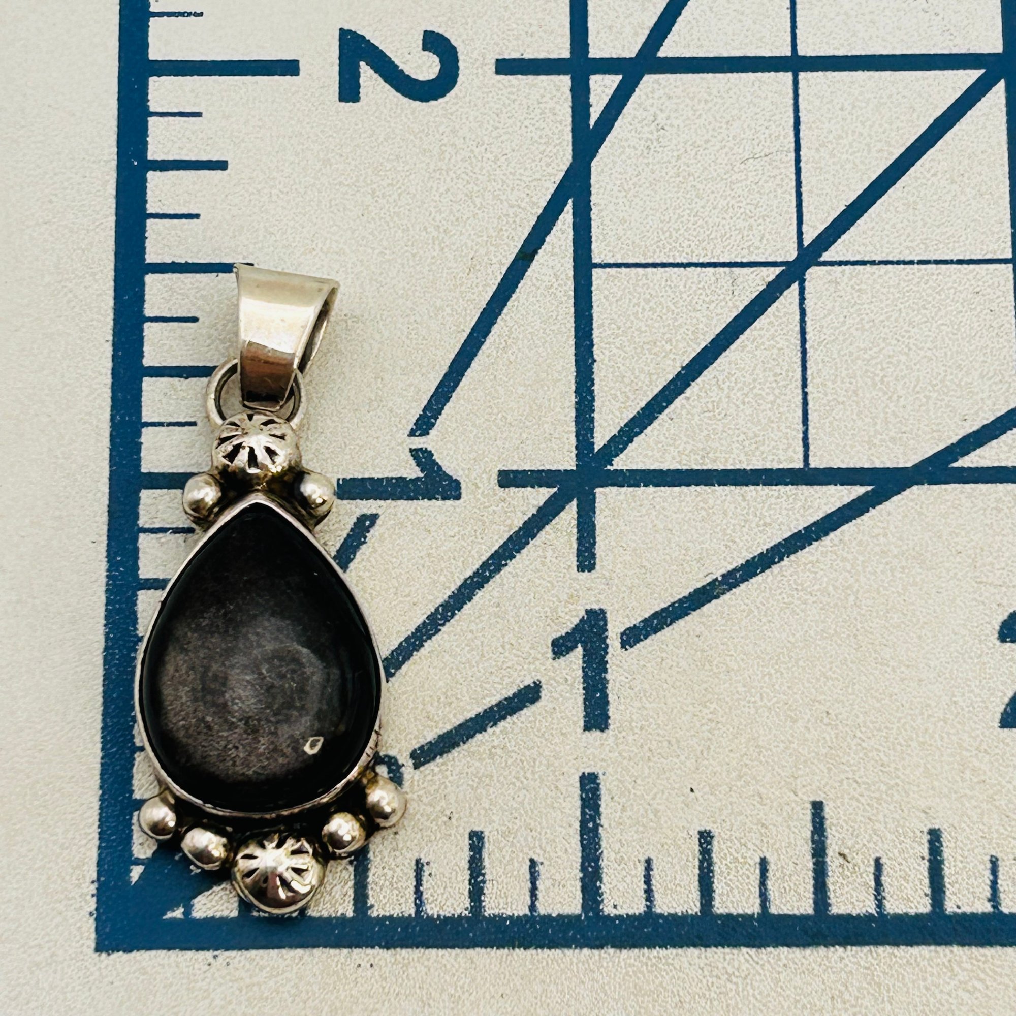 Southwest Sterling Laboradite Pendant