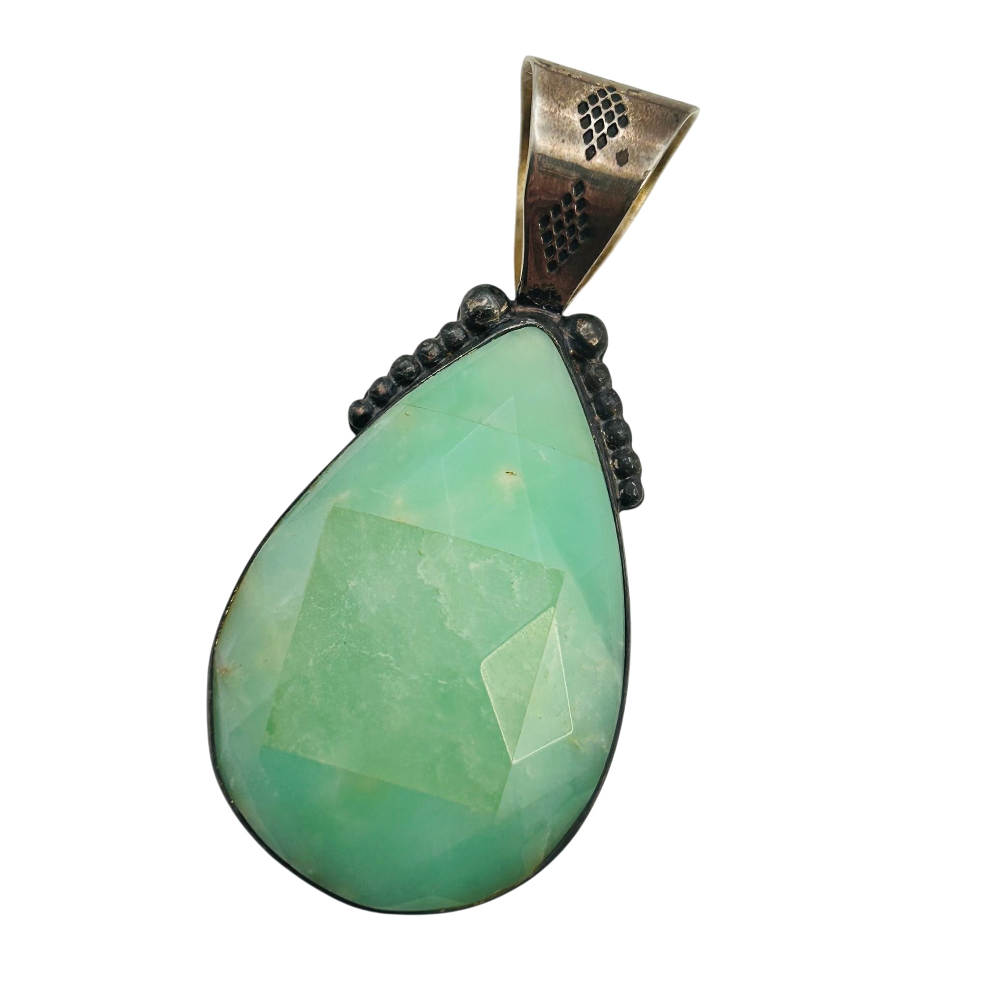 Jay King Desert Rose Sterling Chalcedony Pendant