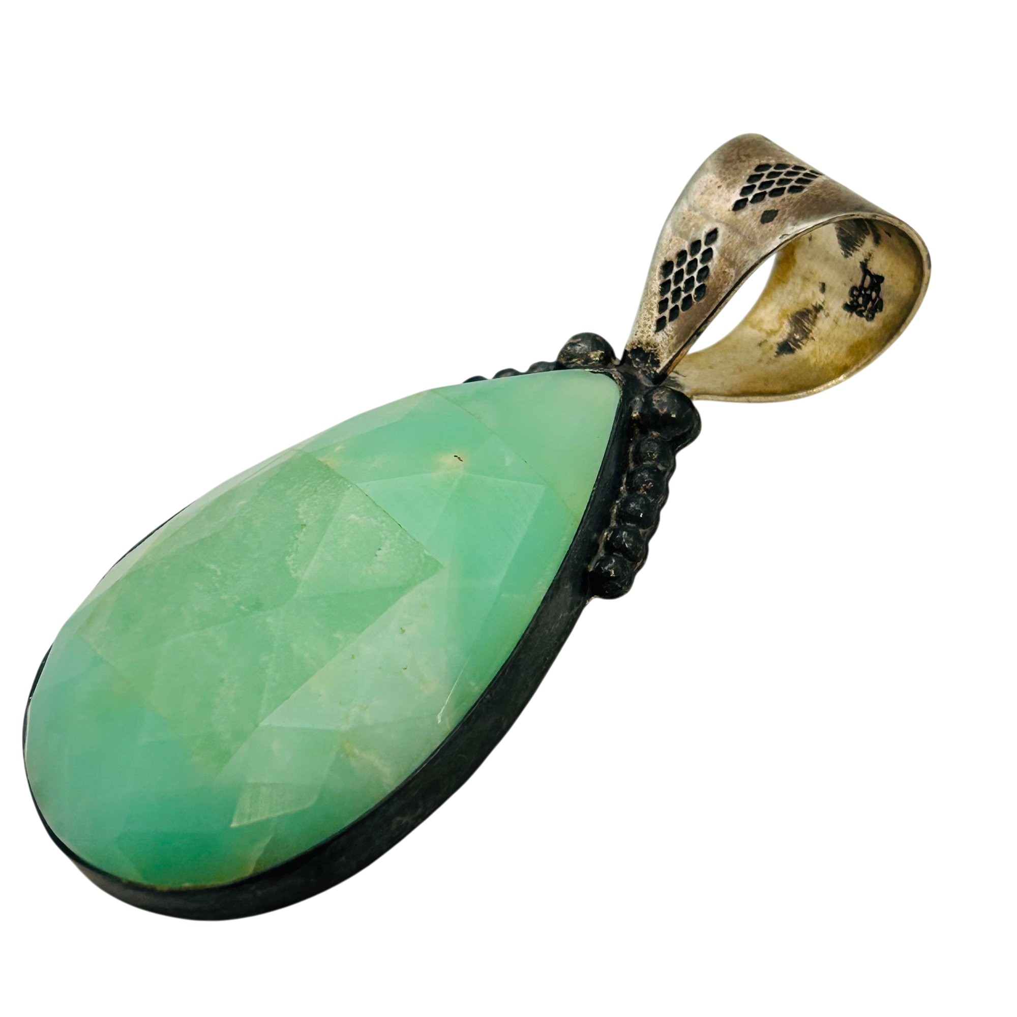 Jay King Desert Rose Sterling Chalcedony Pendant