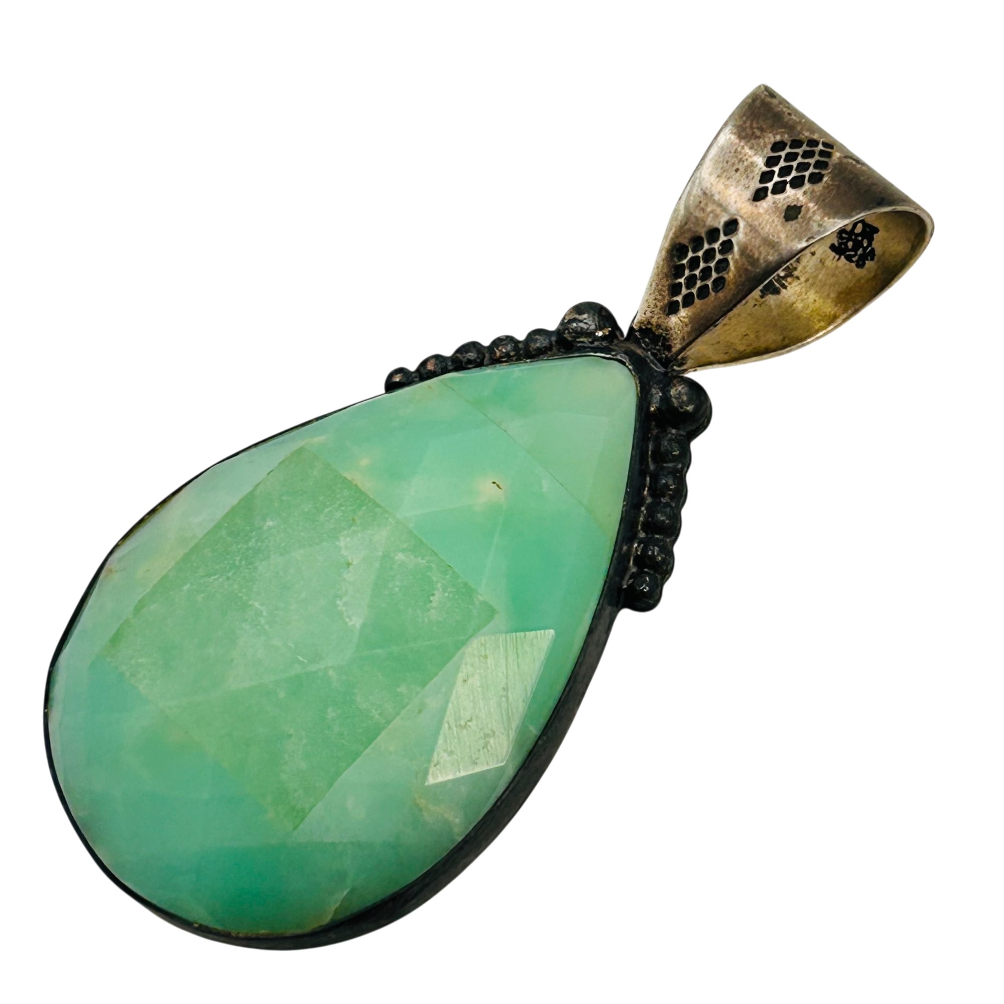 Jay King Desert Rose Sterling Chalcedony Pendant
