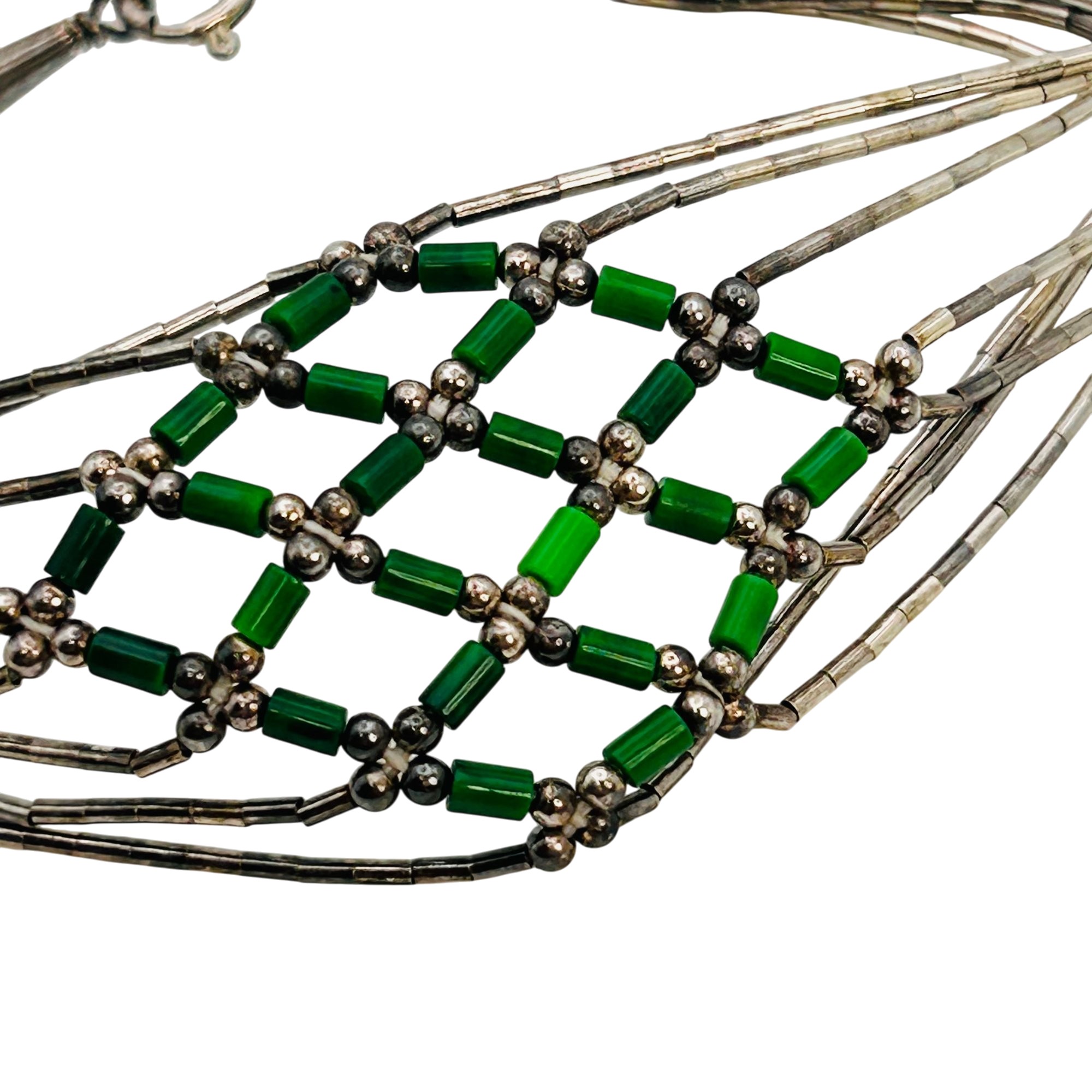 Southwest Sterling Liquid Silver Multi Strand Bracelet