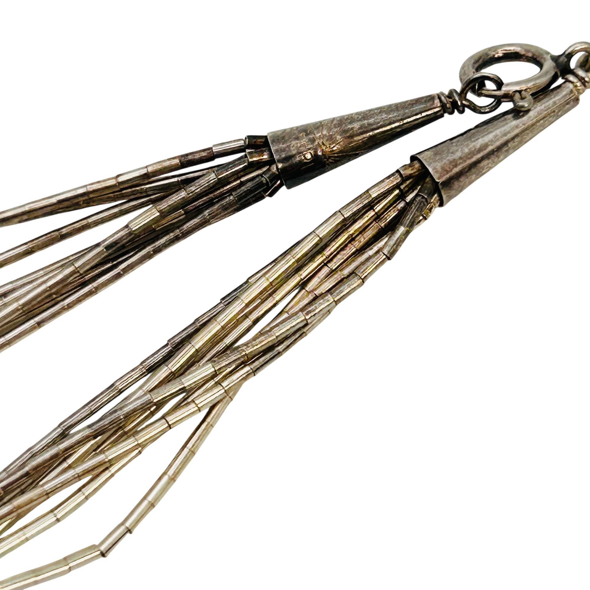 Southwest Sterling Liquid Silver Multi Strand Bracelet