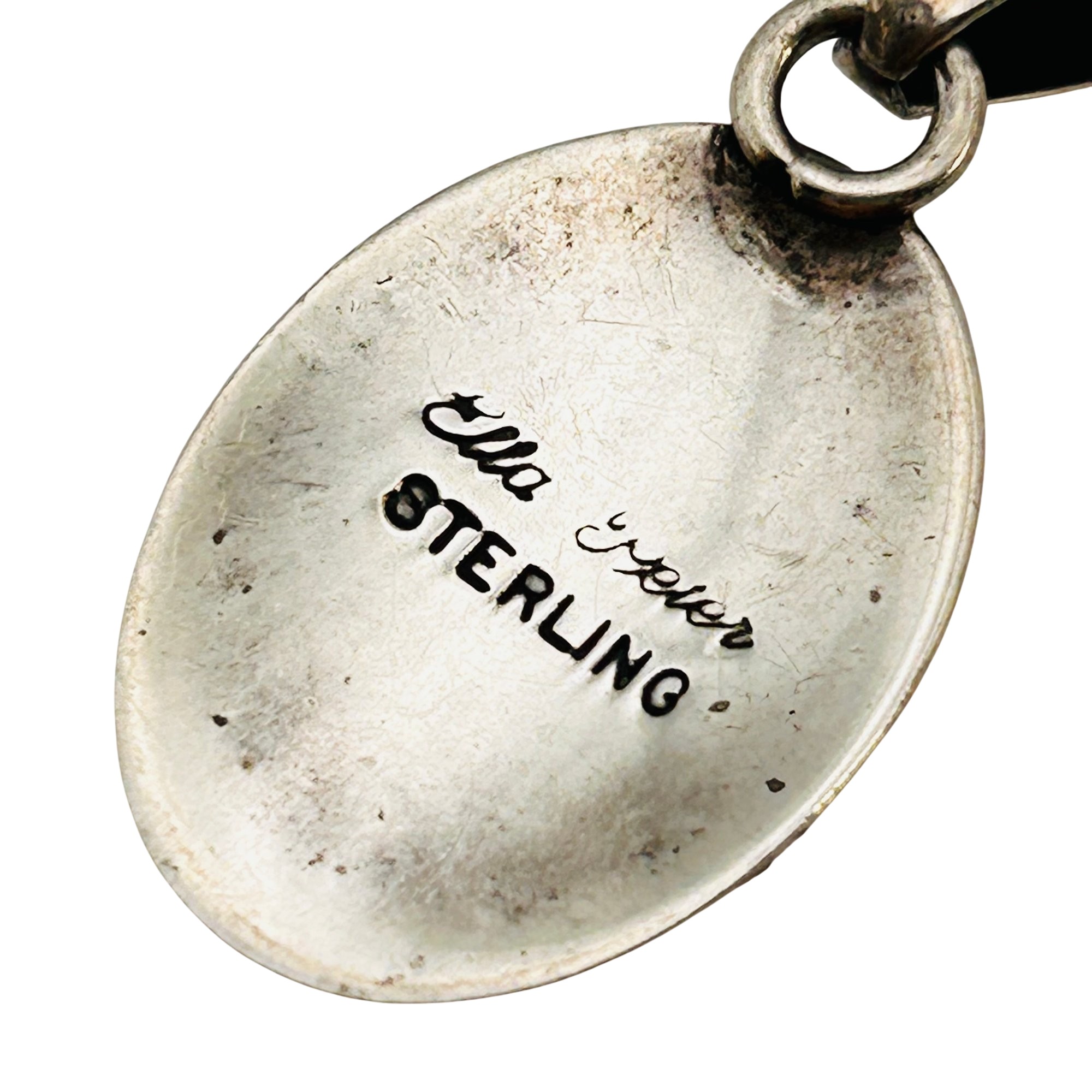 Ella Peter Navajo Sterling Inlay Multi-Stone Pendant