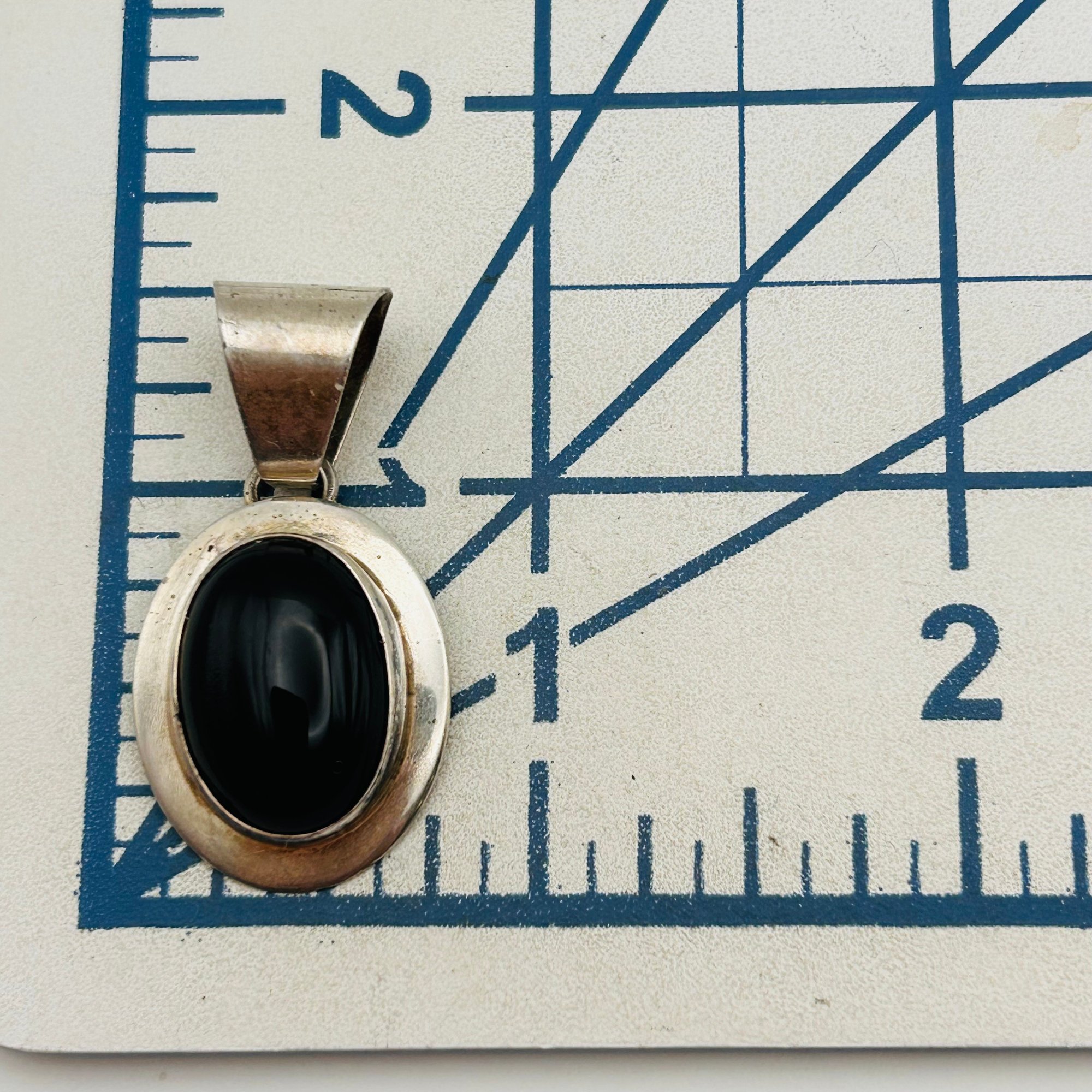 Sterling Onyx Pendant