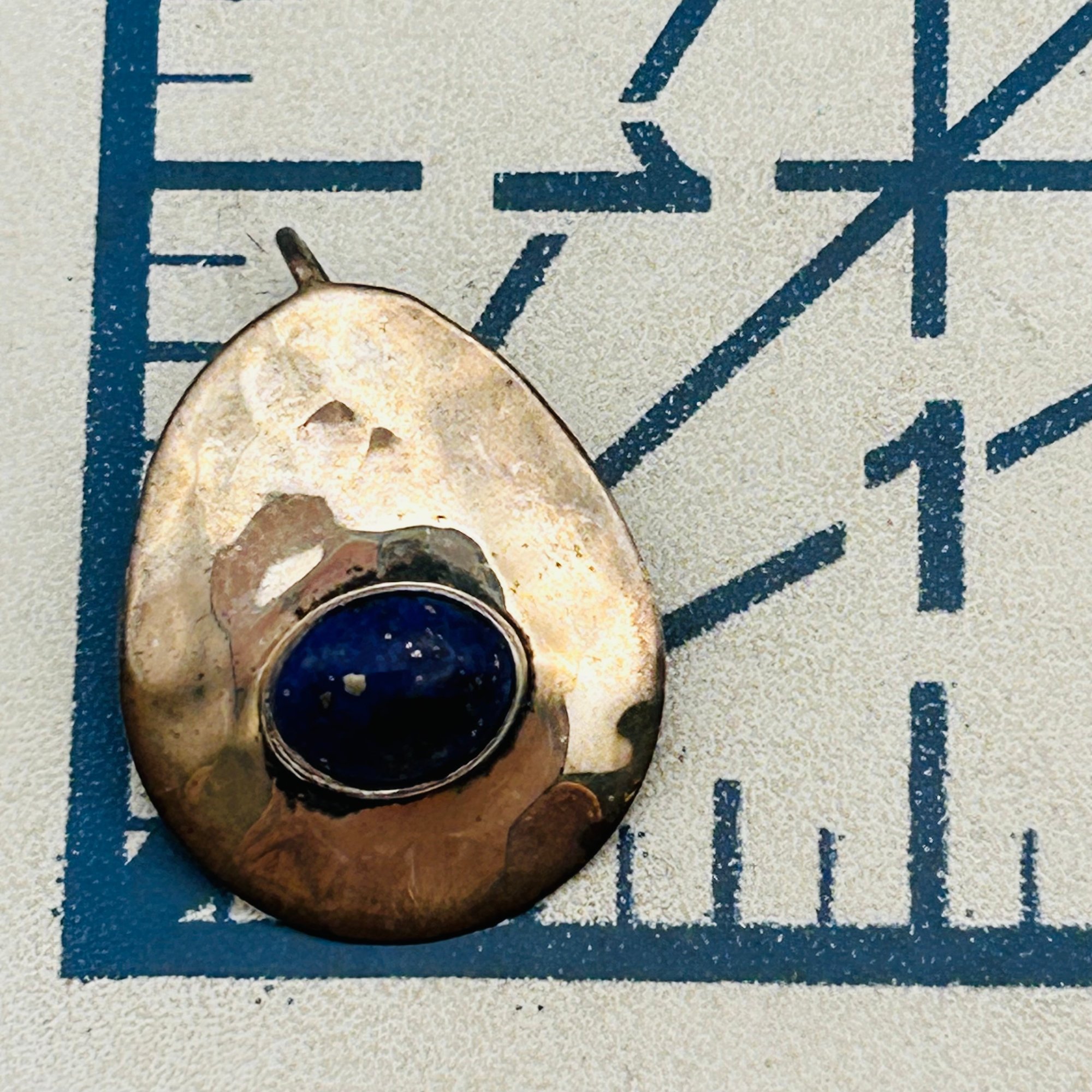 Sterling Lapis Lazuli Pendant