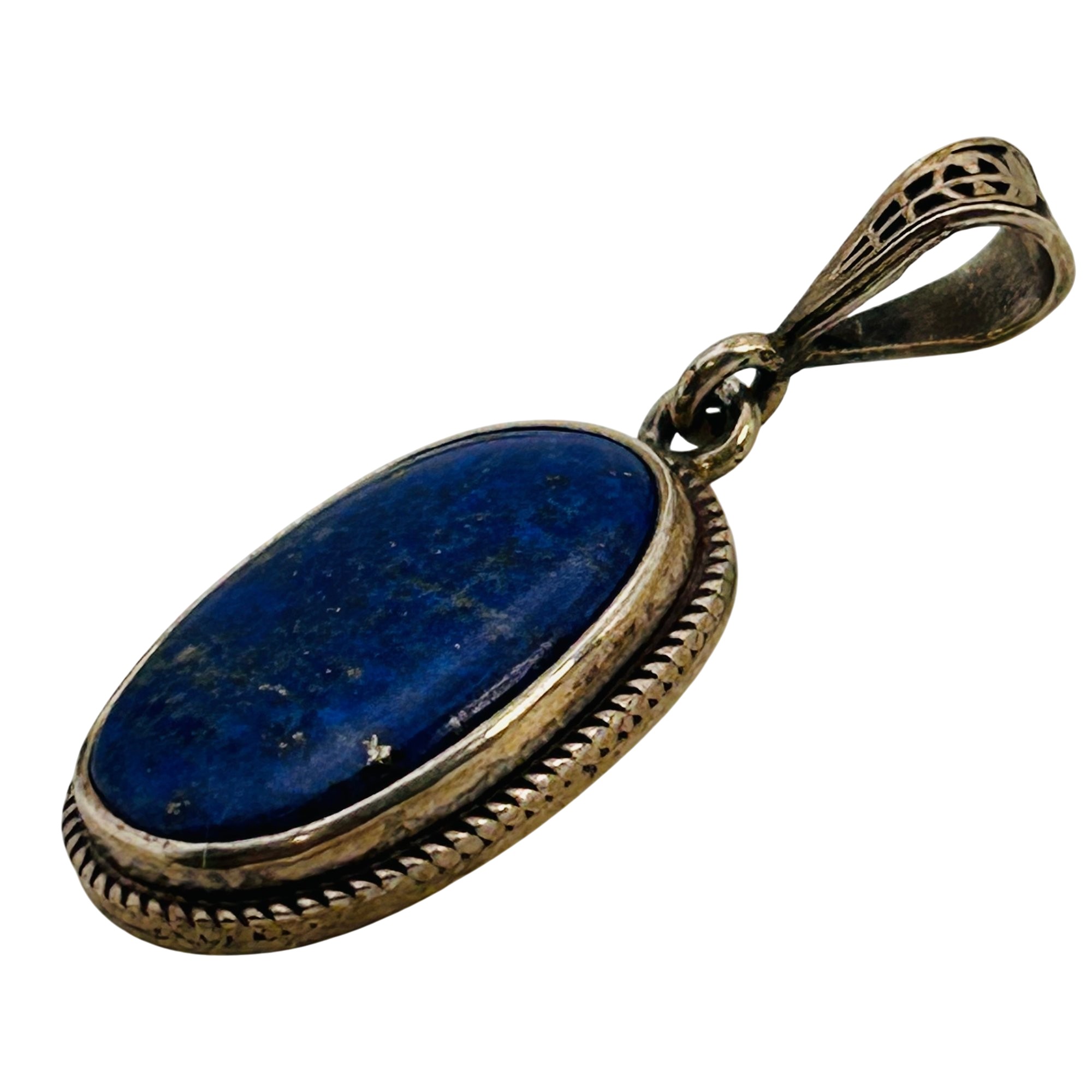 Sterling Lapis Lazuli Pendant