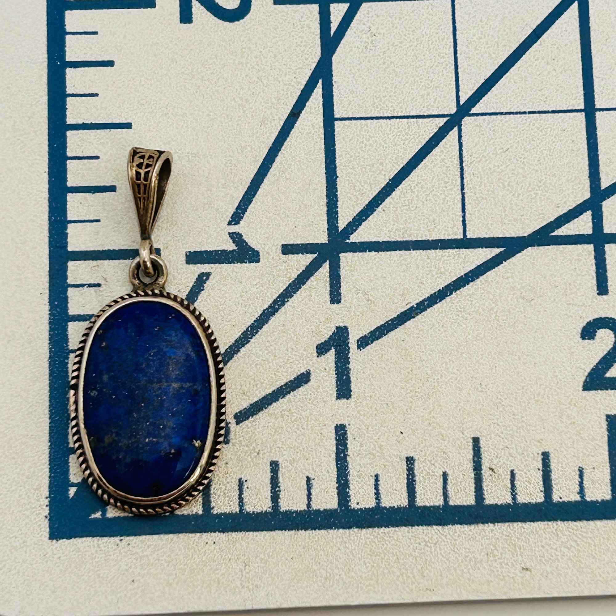 Sterling Lapis Lazuli Pendant