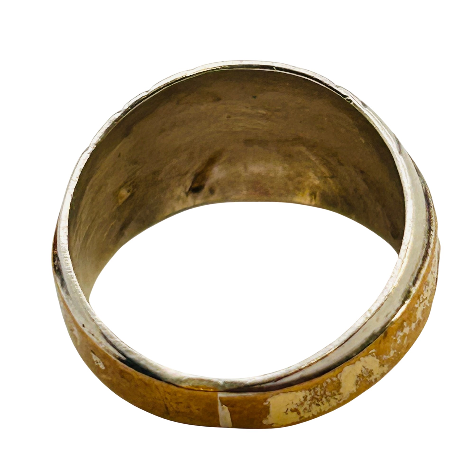 Navajo Sterling Gold Filled Band Sz 6.5