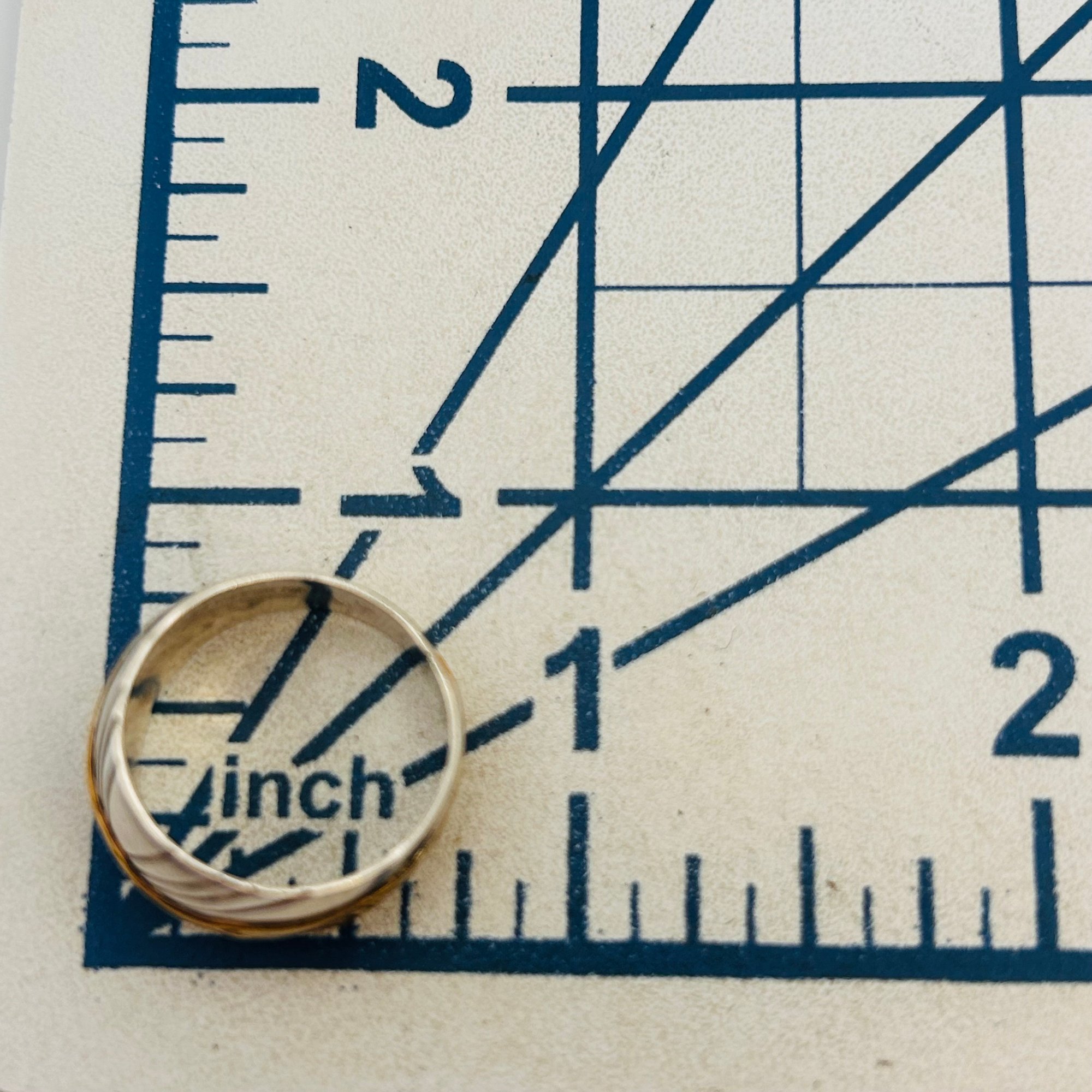 Navajo Sterling Gold Filled Band Sz 6.5