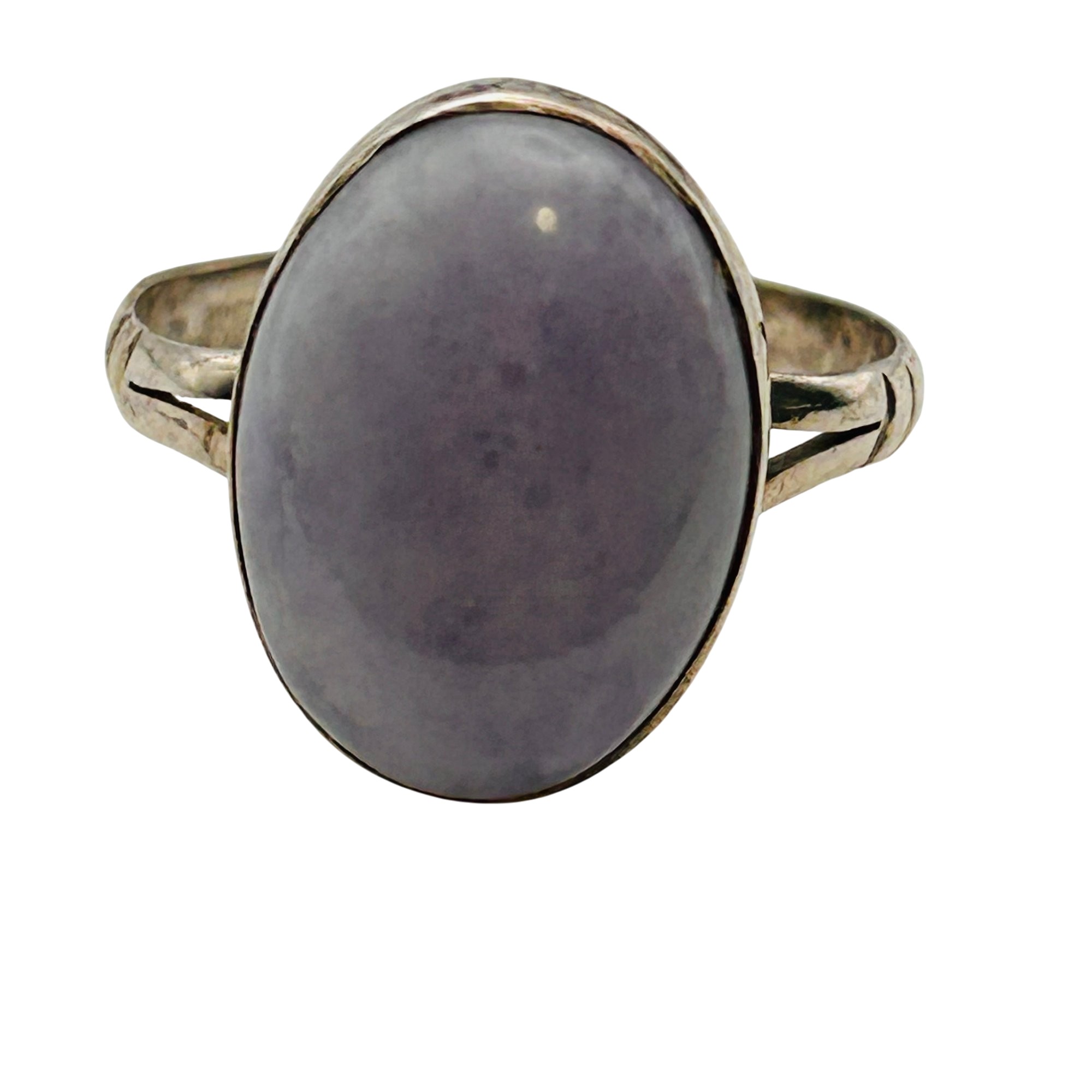 Southwest Sterling Lace Agate Ring Sz 9