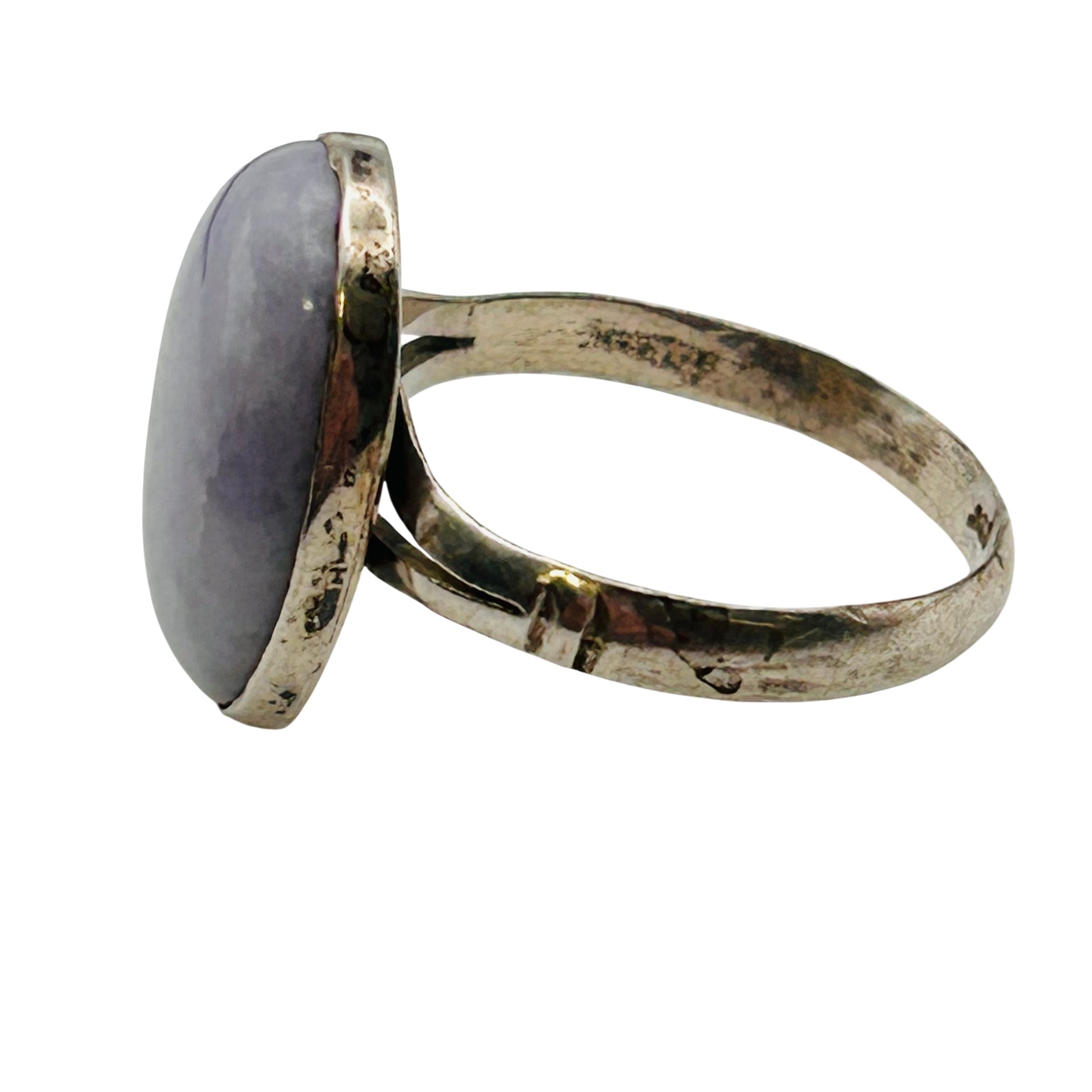 Southwest Sterling Lace Agate Ring Sz 9