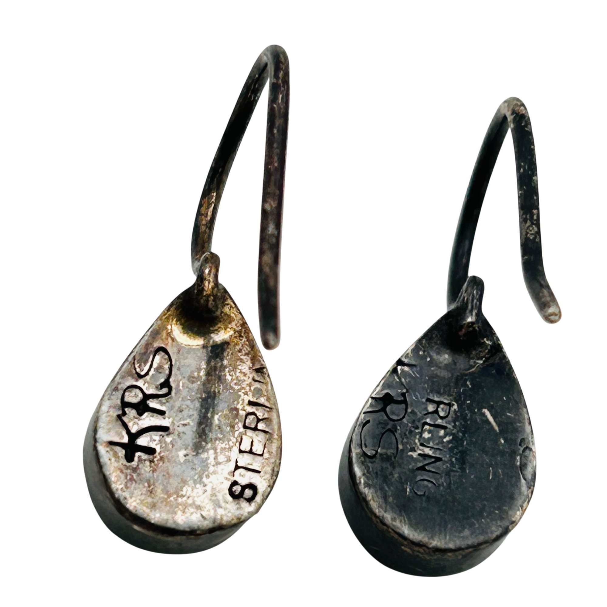 Chris Billie Navajo Sterling Turquoise Earrings