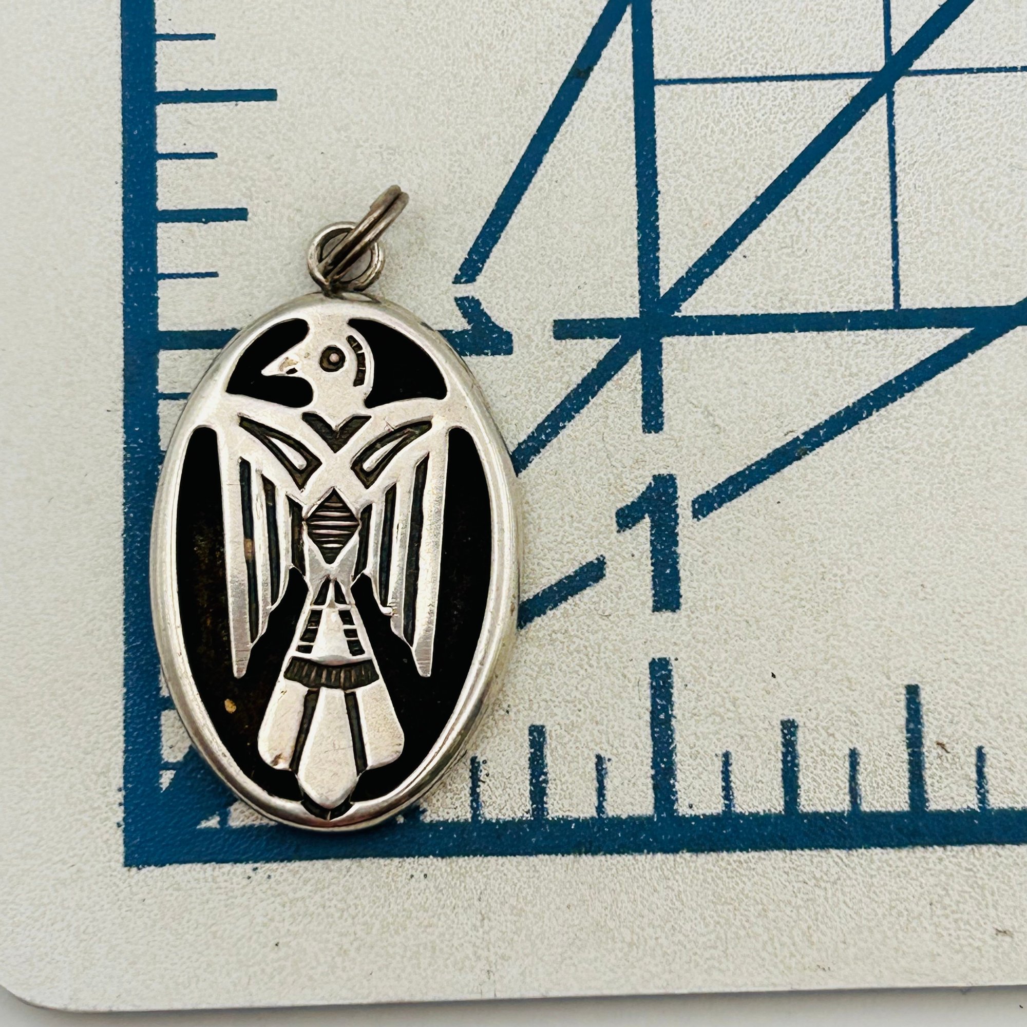 Southwest Sterling Thunderbird Pendant