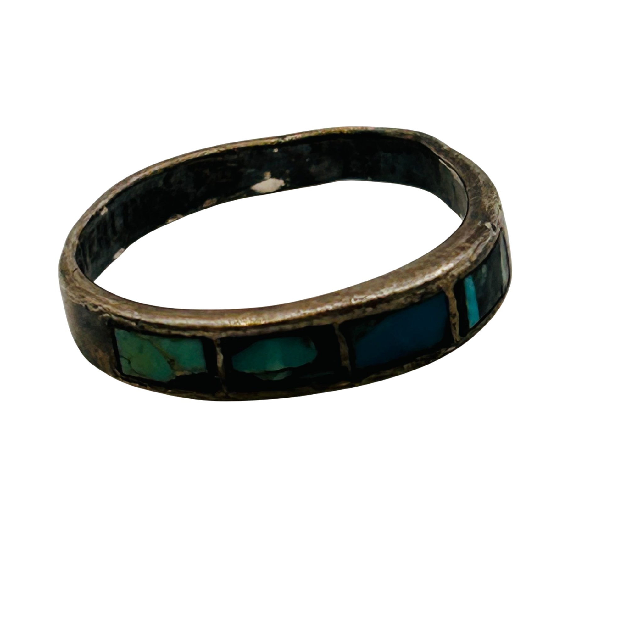 Bell Trading Post Sterling Turquoise Ring Sz 7
