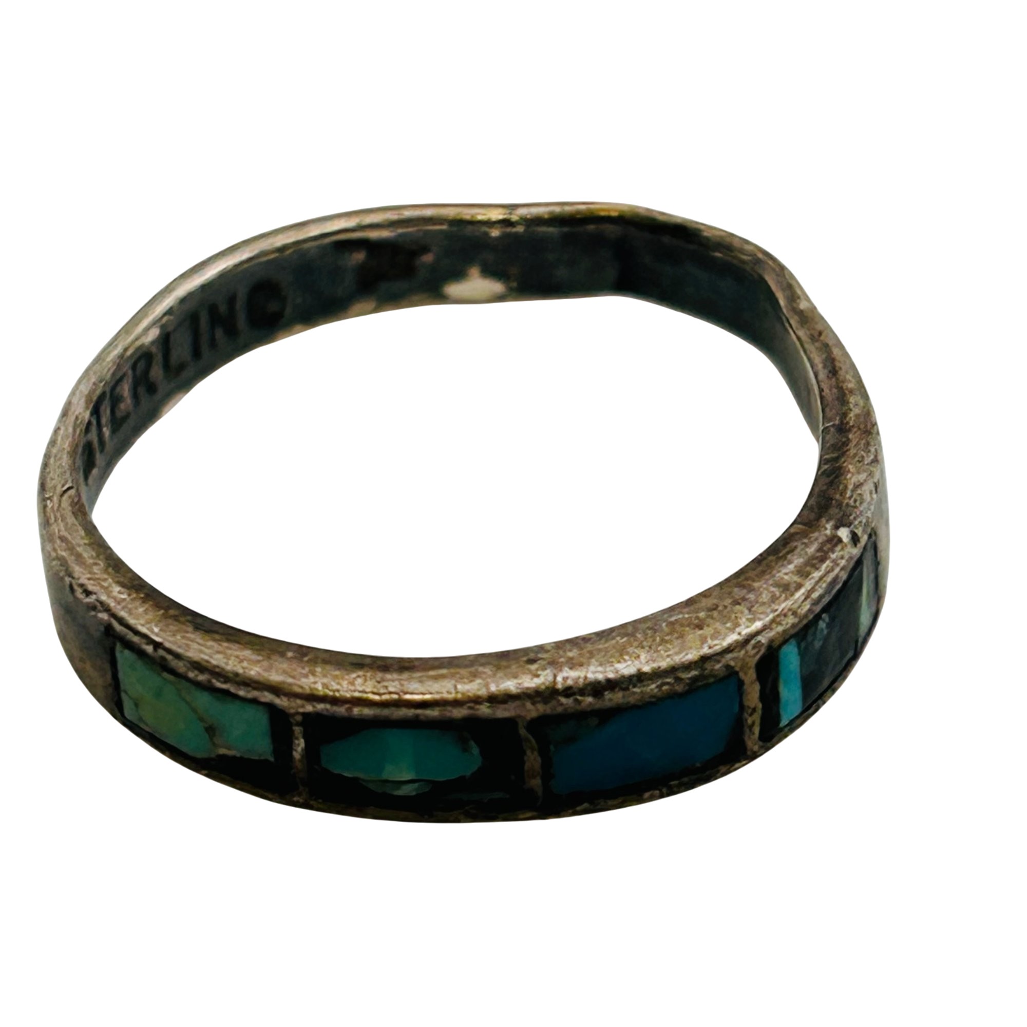 Bell Trading Post Sterling Turquoise Ring Sz 7