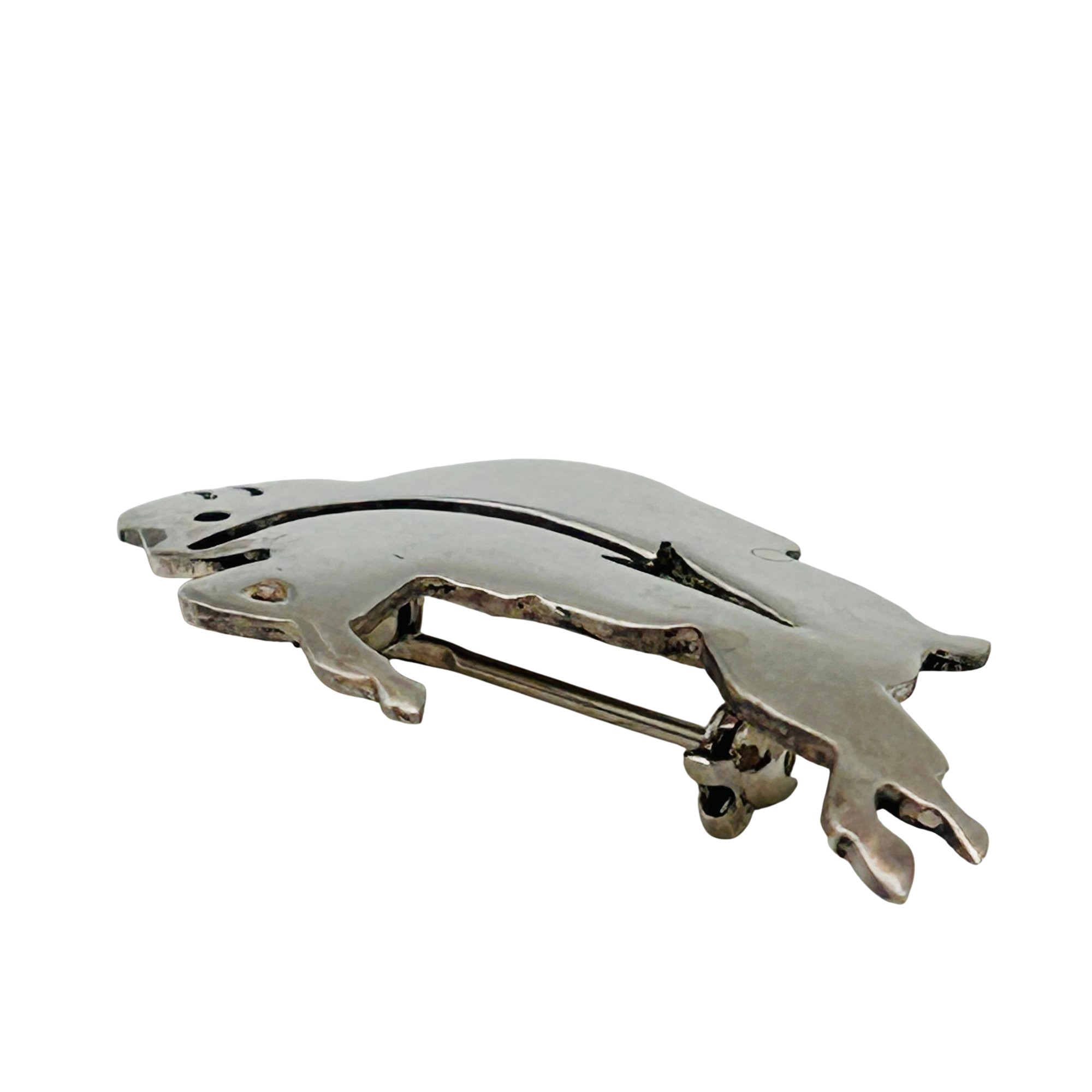 Ray Tracy Knifewing Sterling Buffalo Brooch