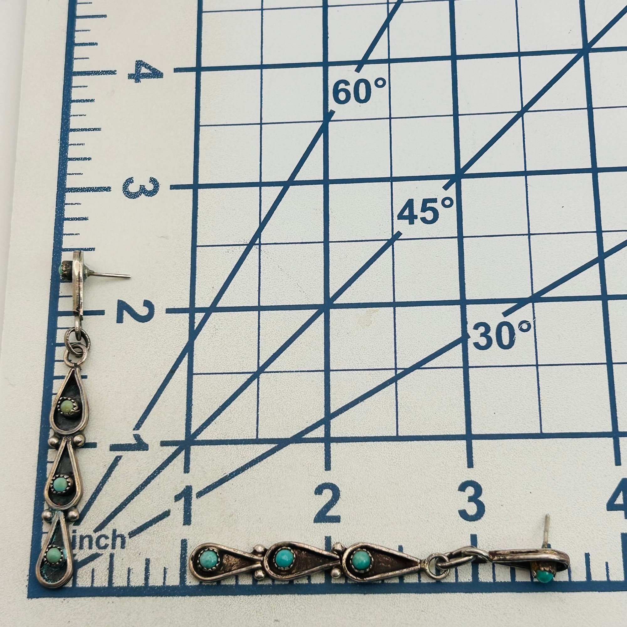 Vintage Zuni Sterling Snake Eye Earrings