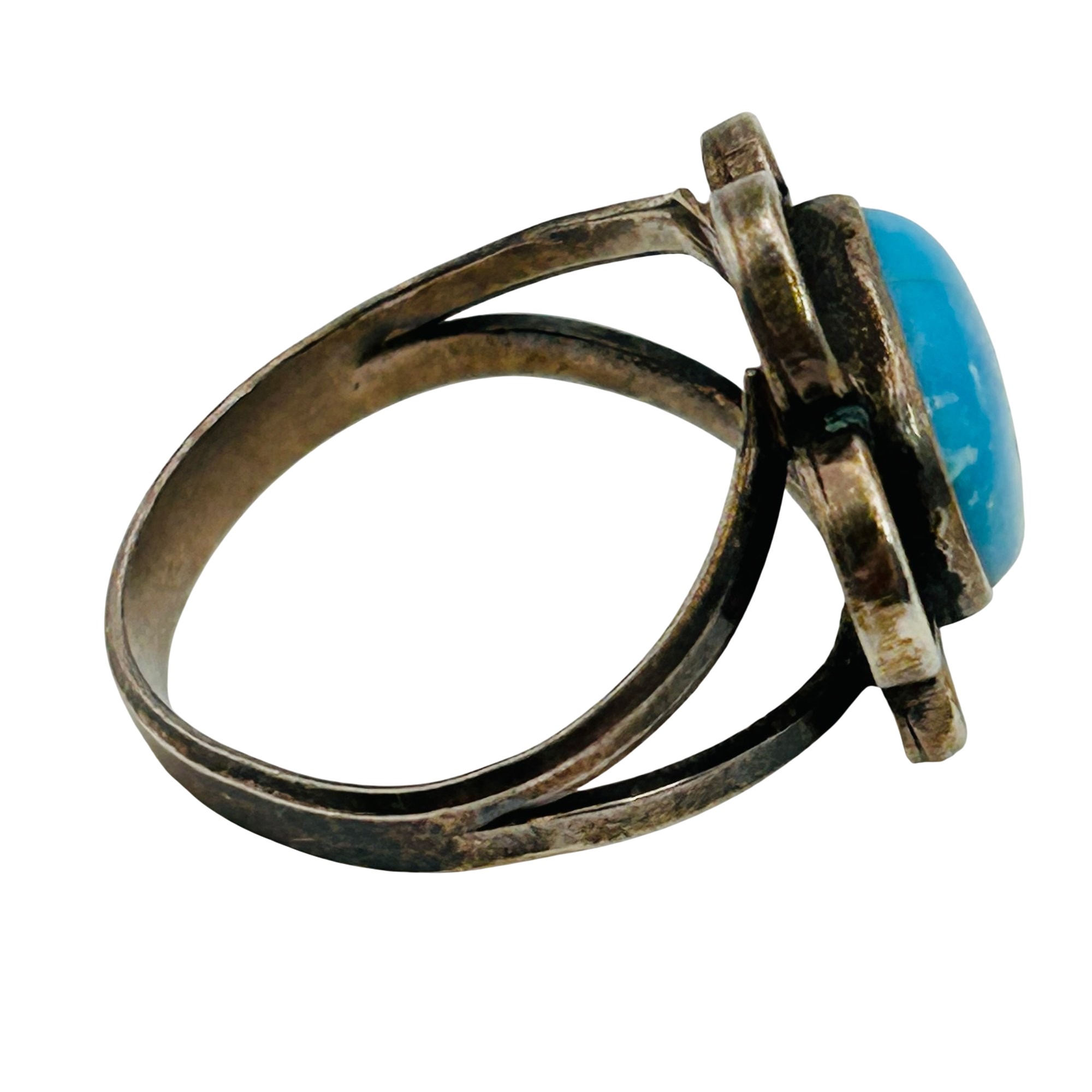 Navajo Sterling Flower Ring Sz 8