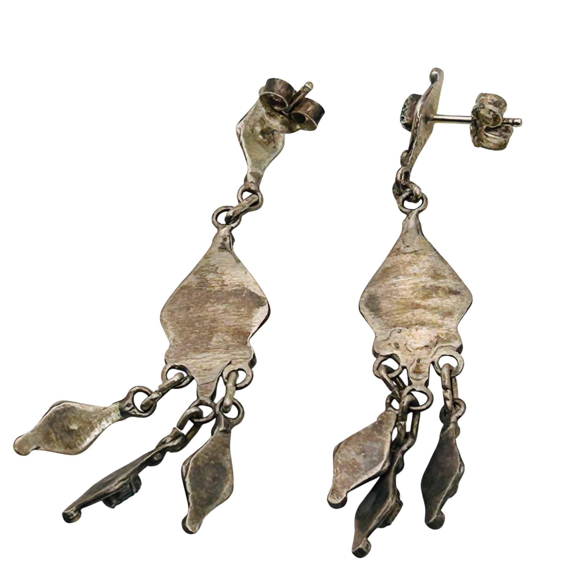 Vintage Zuni Sterling Needle Point Earrings