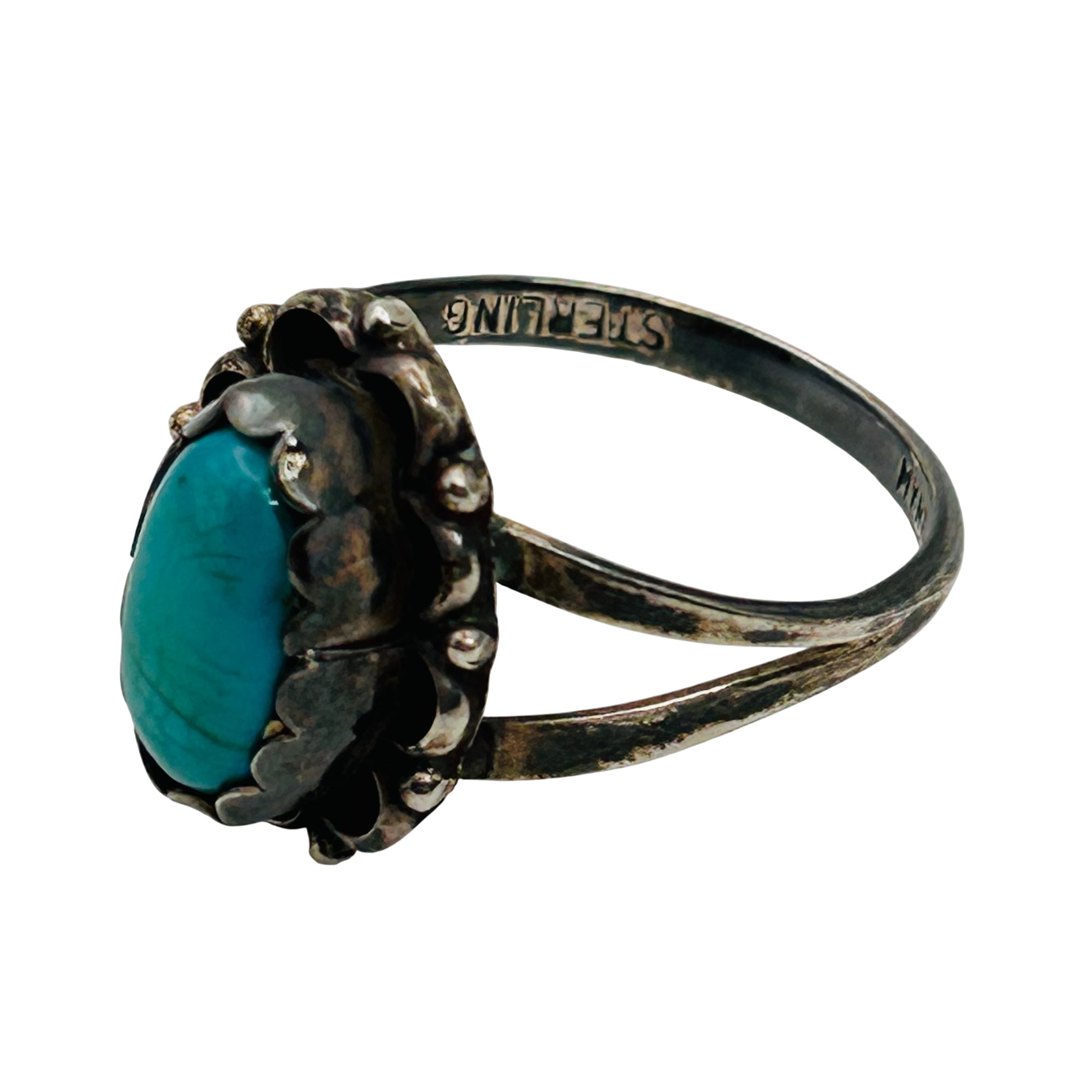 Ellen Myrtle Navajo Sterling Turquoise Ring Sz 7