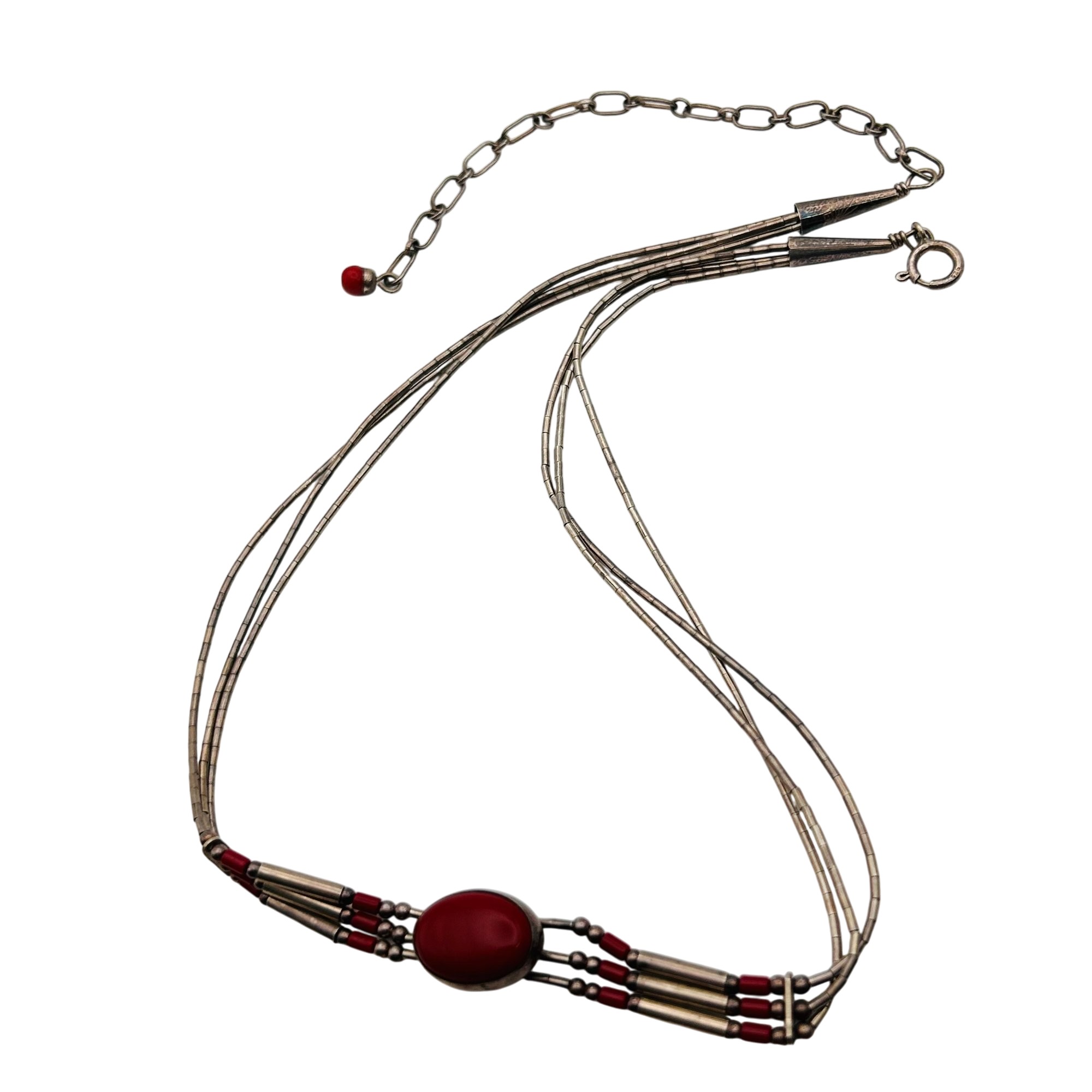 Southwest Sterling Liquid Silver Adjustable Necklace