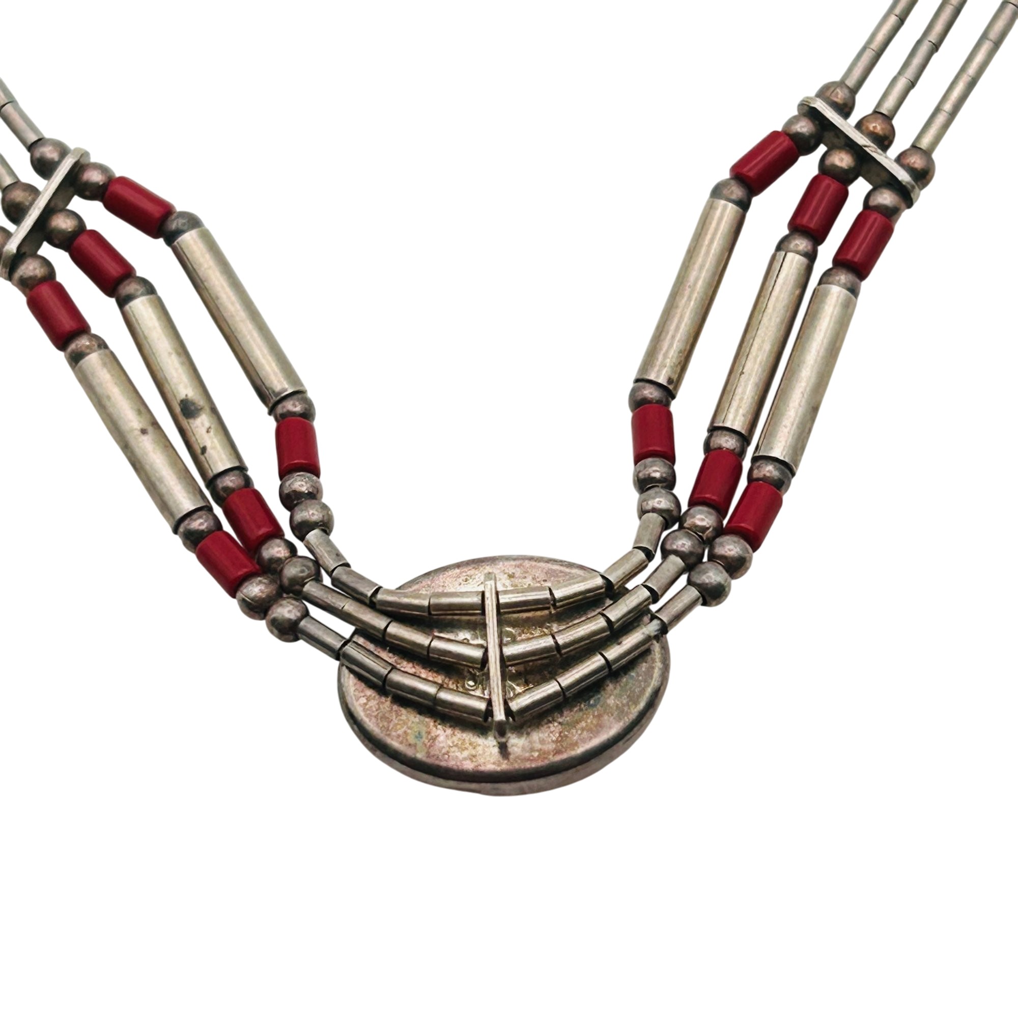 Southwest Sterling Liquid Silver Adjustable Necklace