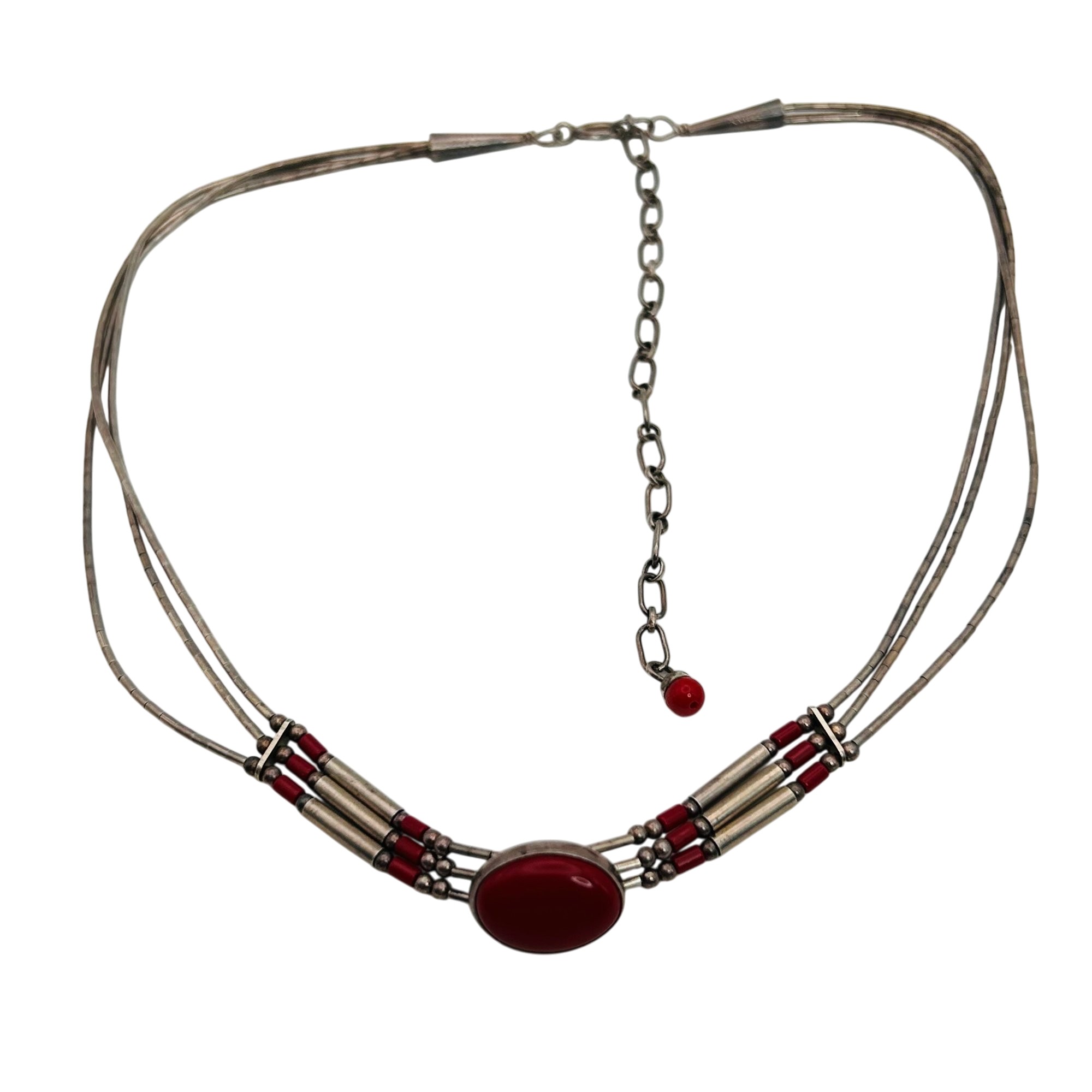 Southwest Sterling Liquid Silver Adjustable Necklace