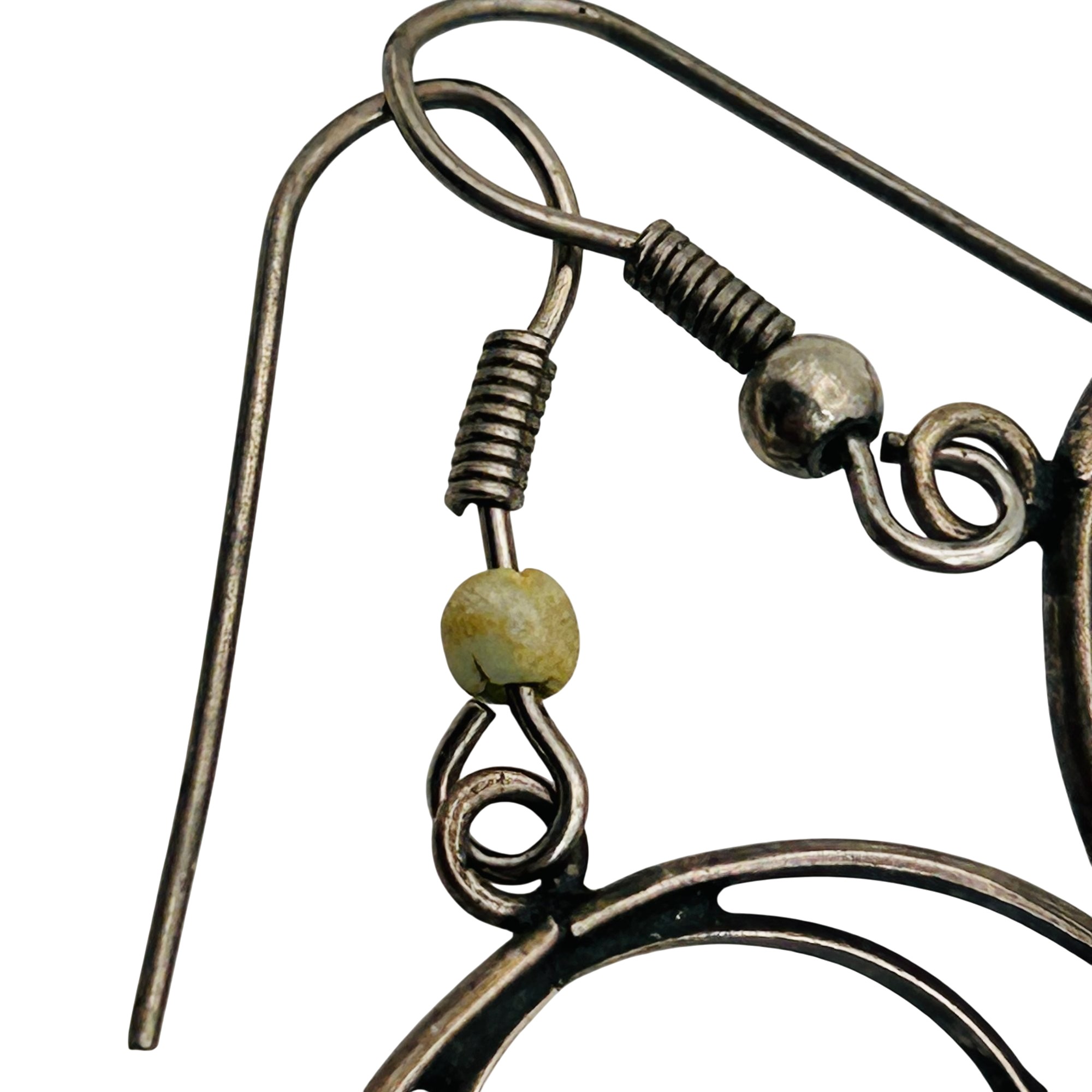 Navajo Sterling Coral Earrings