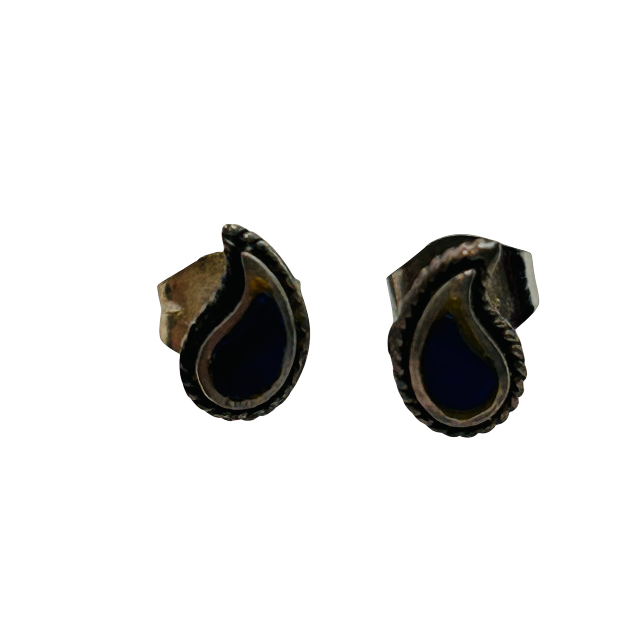 Native Sterling Lapis Lazuli Earrings
