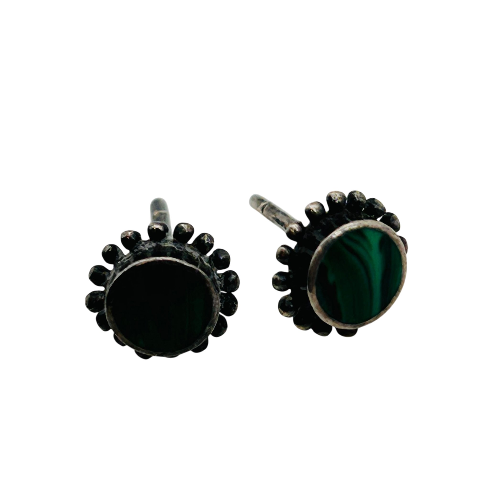 Native Sterling Malachite Earrings