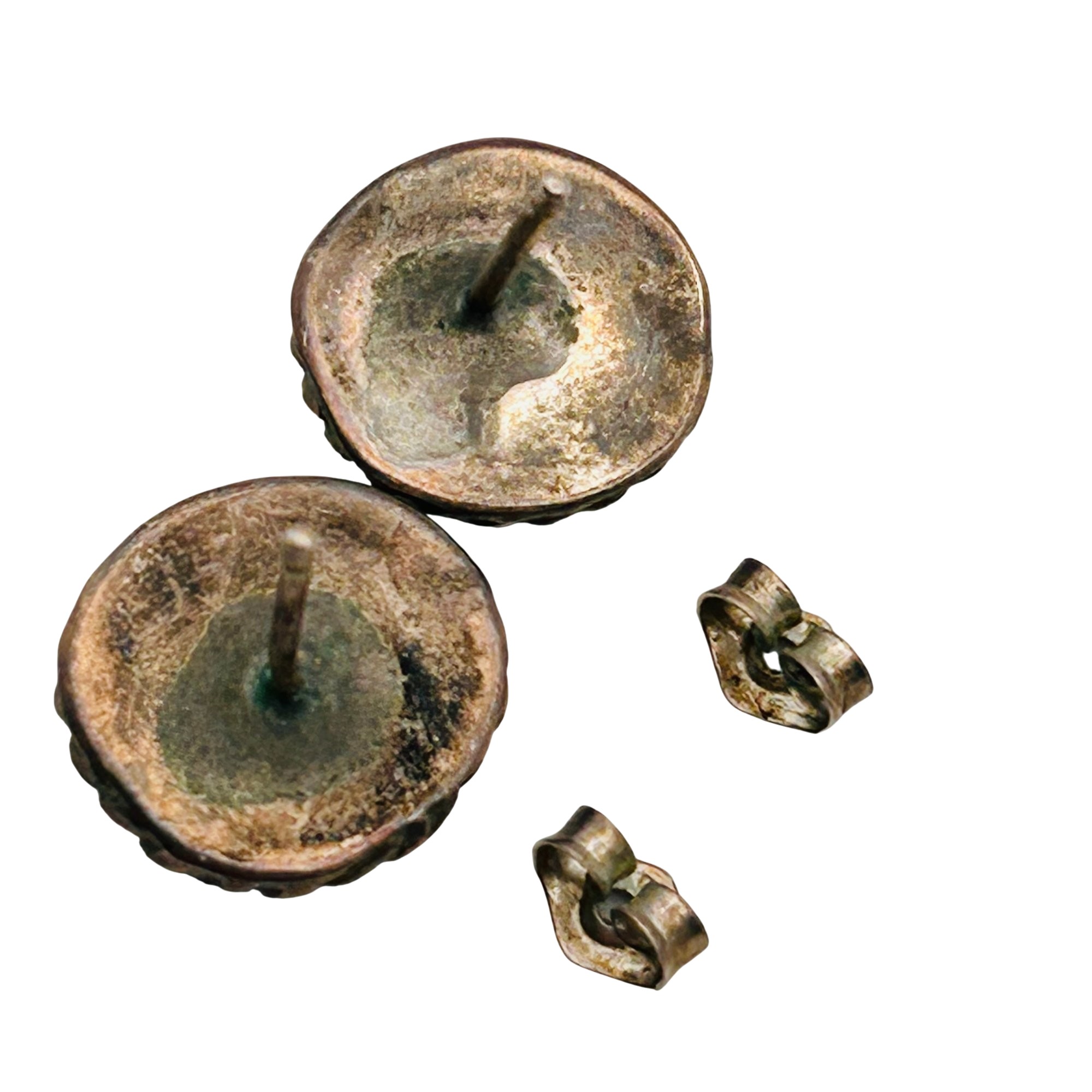 Zuni Sterling Large Sunface Earrings
