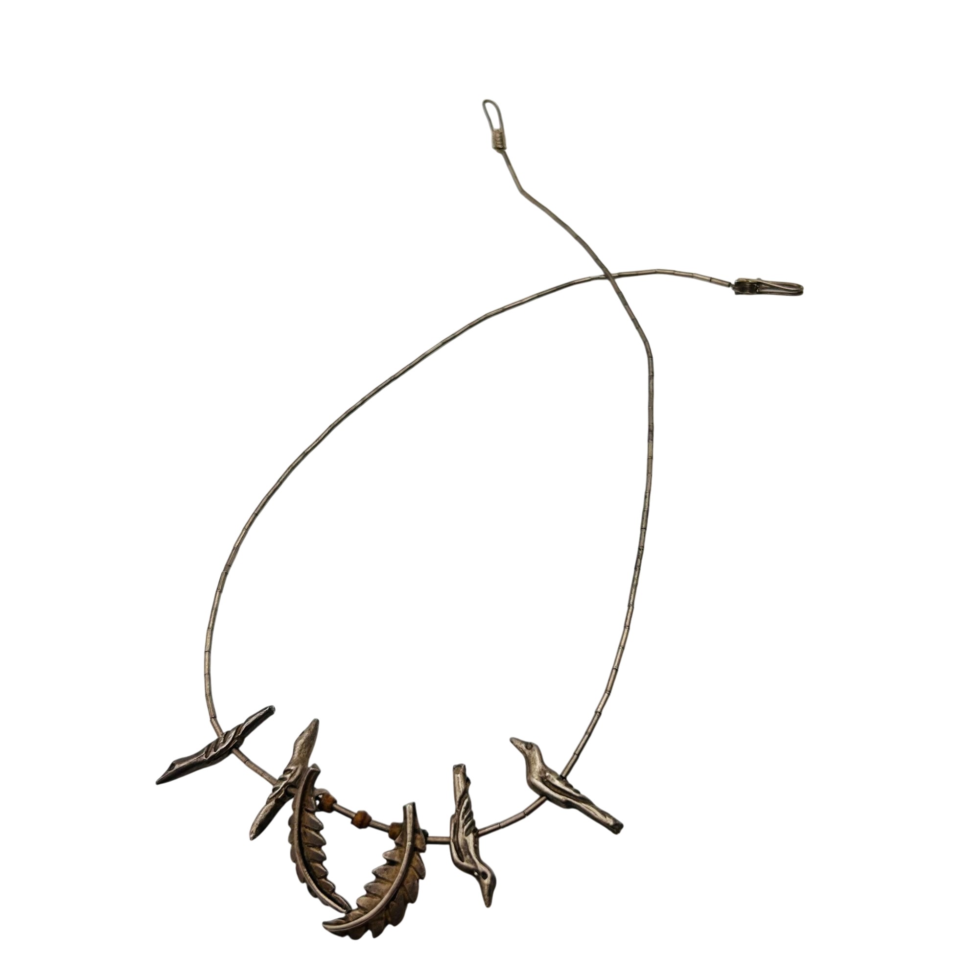 Southwest Sterling Liquid Silver Pendant Necklace