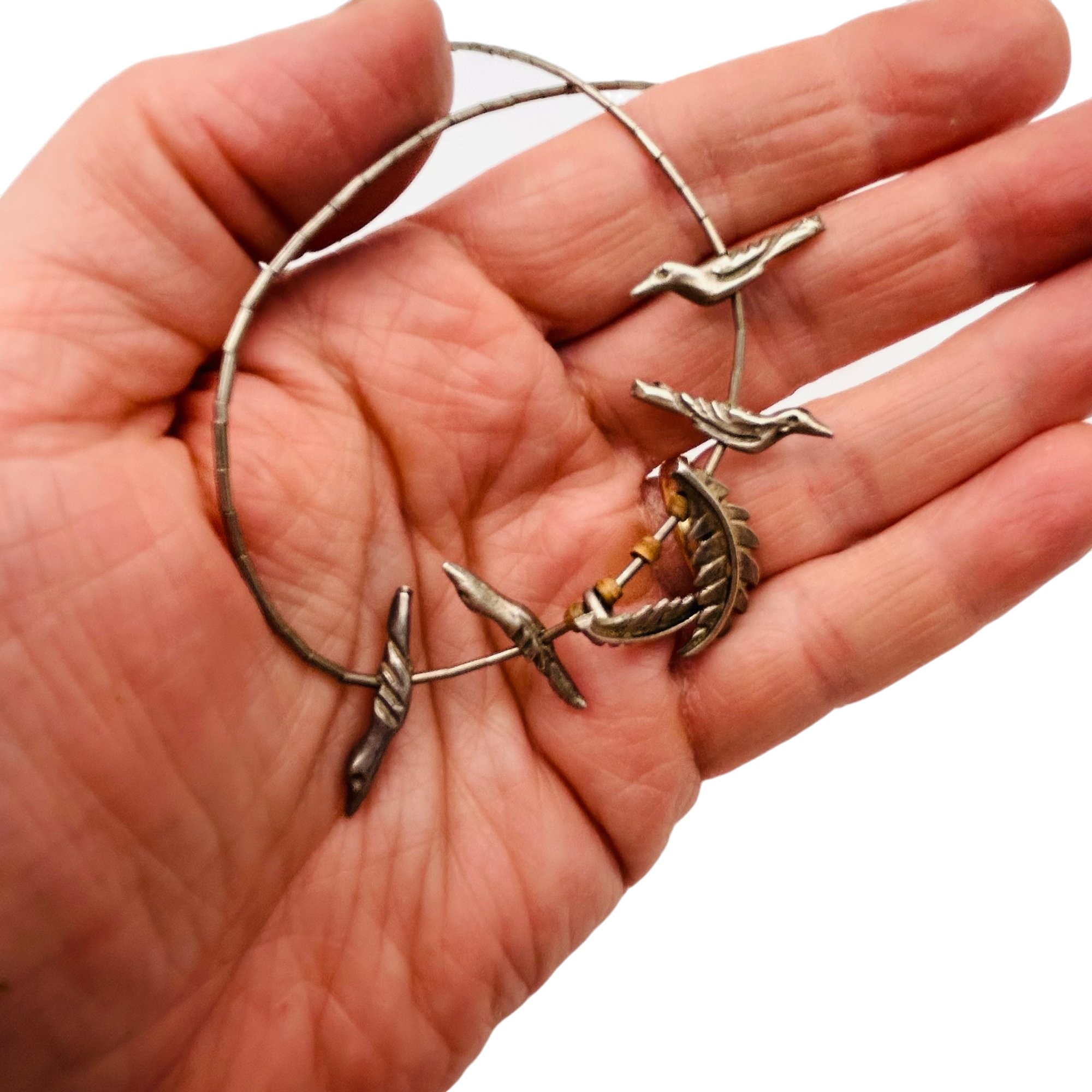 Southwest Sterling Liquid Silver Pendant Necklace