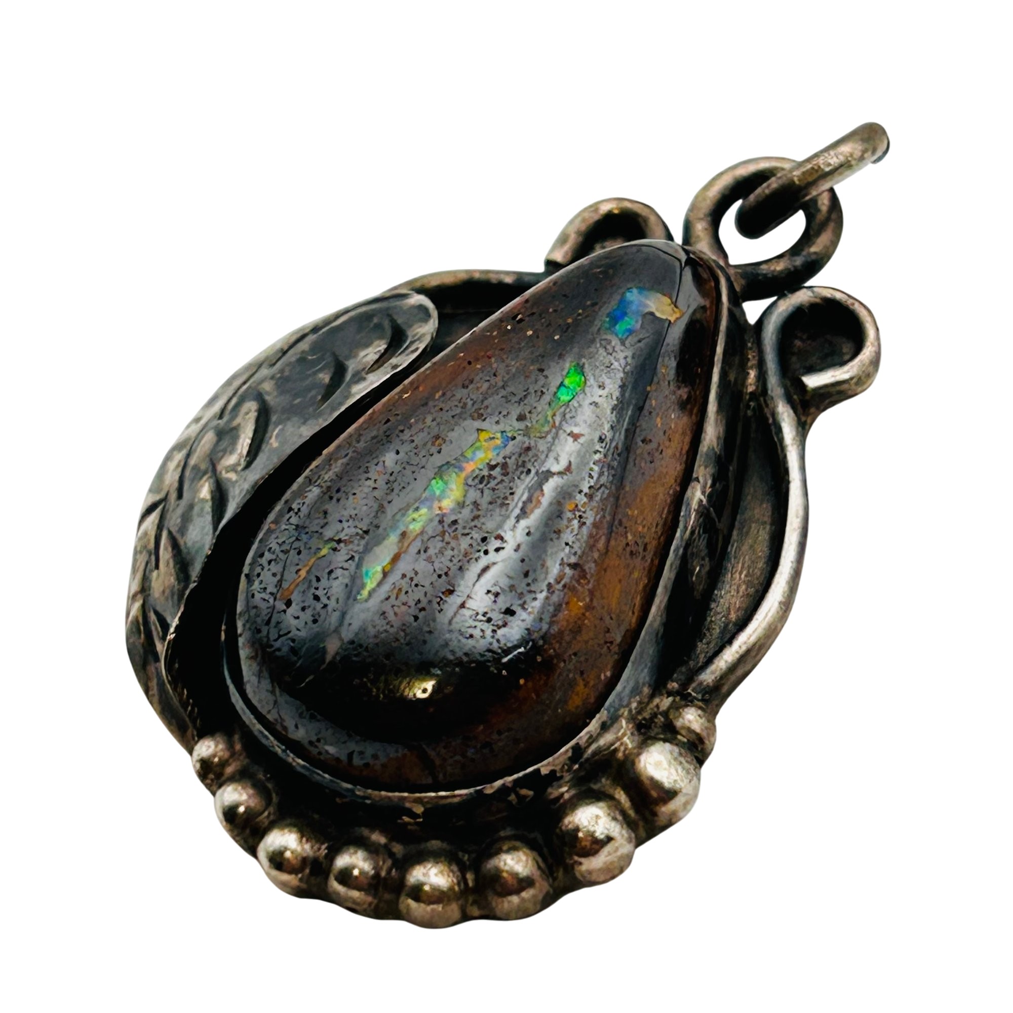 Signed Navajo Sterling Pendant
