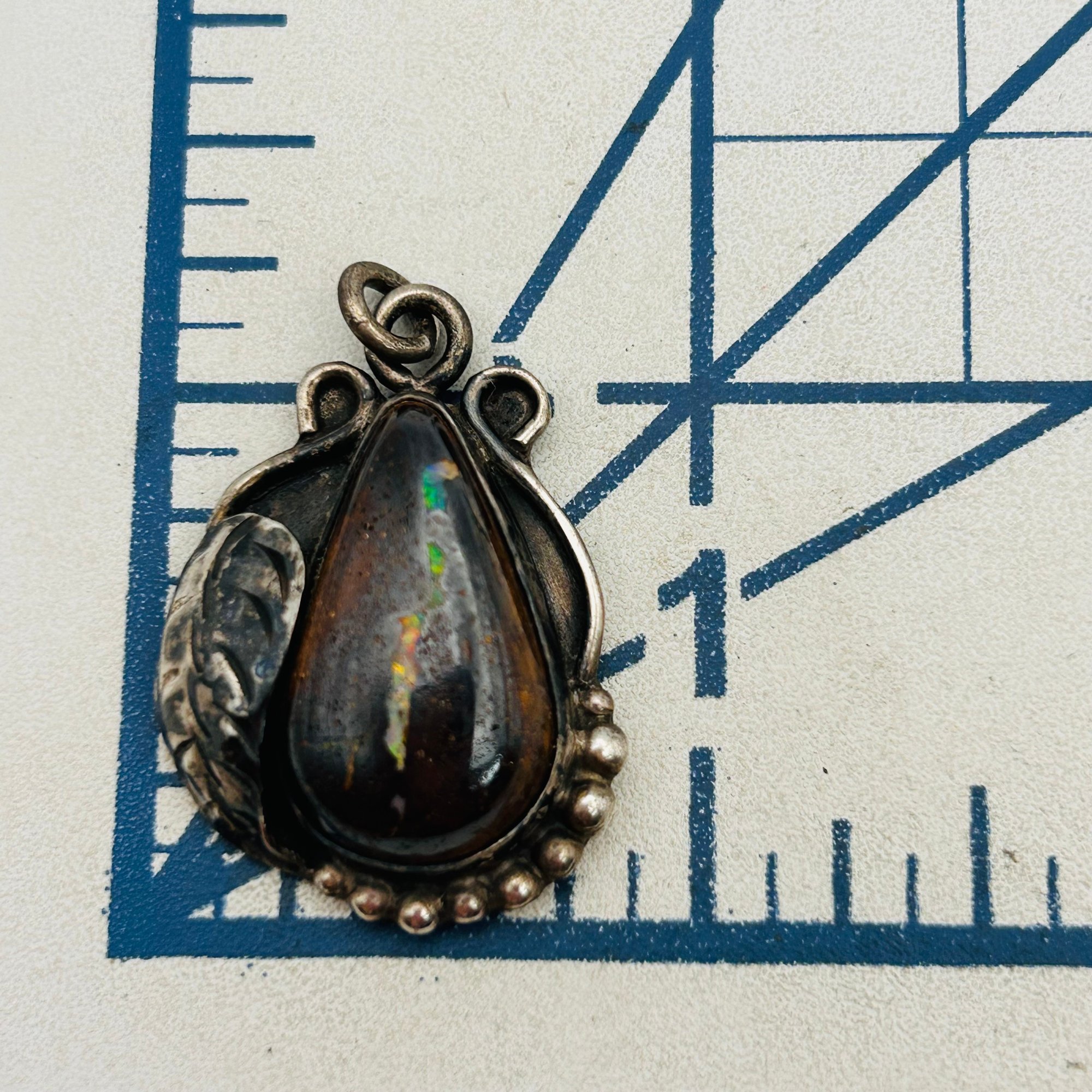 Signed Navajo Sterling Pendant